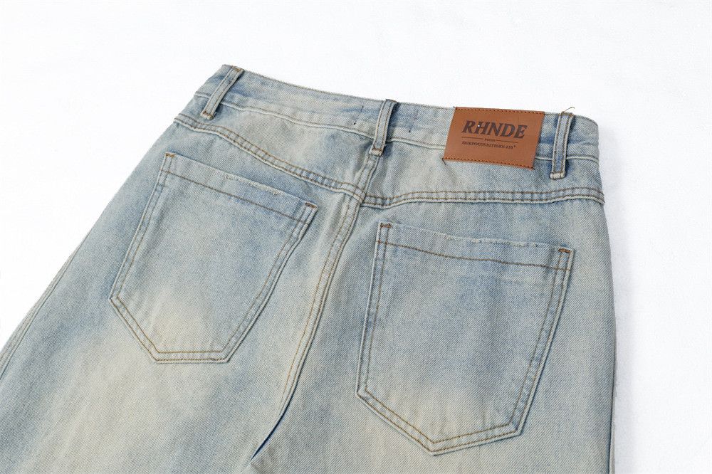 Japanese Brand × Jean Fashion cargo punk washed distressed scimitar jeans Size US 32 / EU 48 - 4 Thumbnail