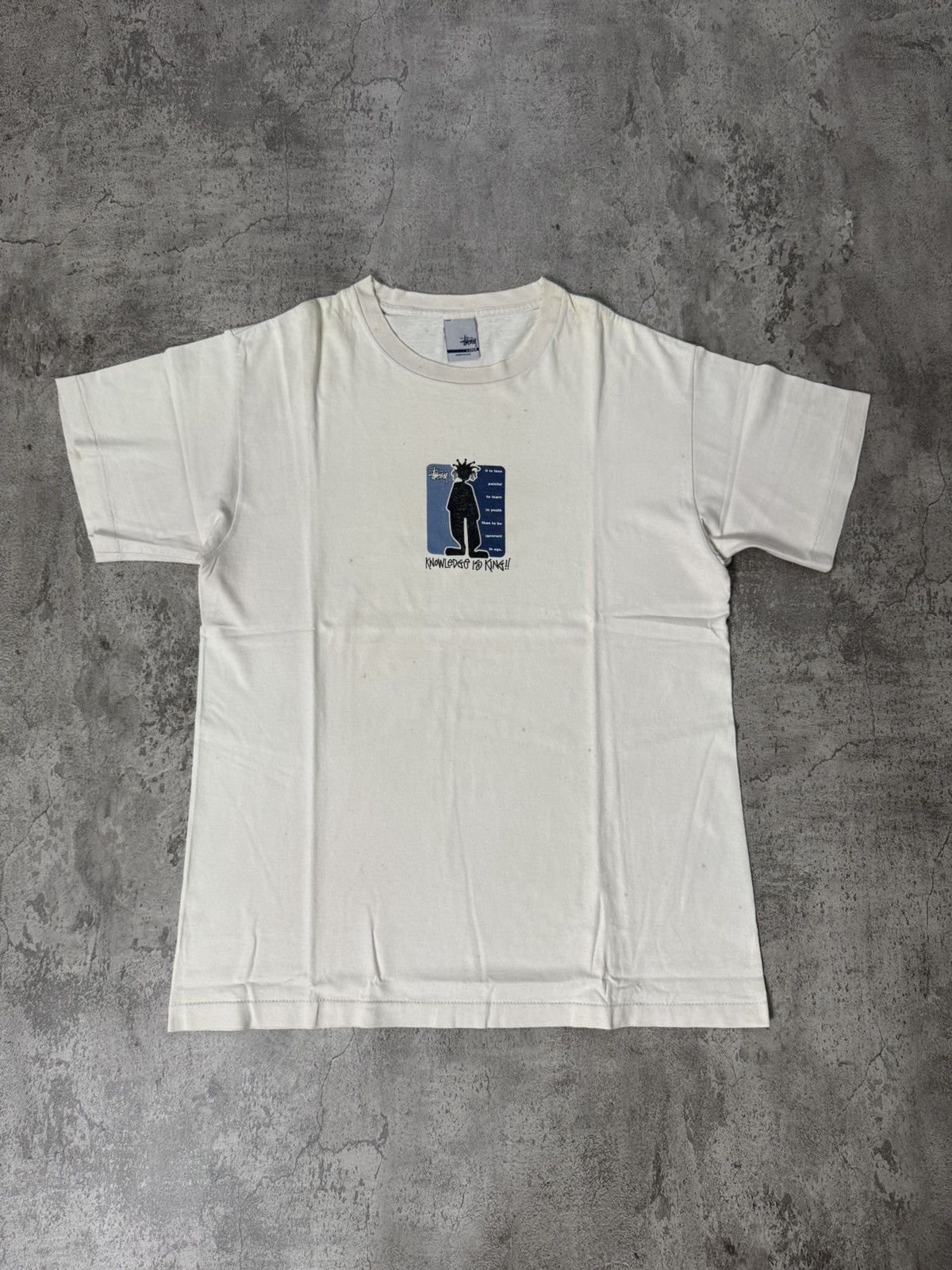 Stussy VINTAGE 90’S STUSSY KNOWLEDGE IS KING T-SHIRT Size US L / EU 52-54 / 3 - 1 Thumbnail