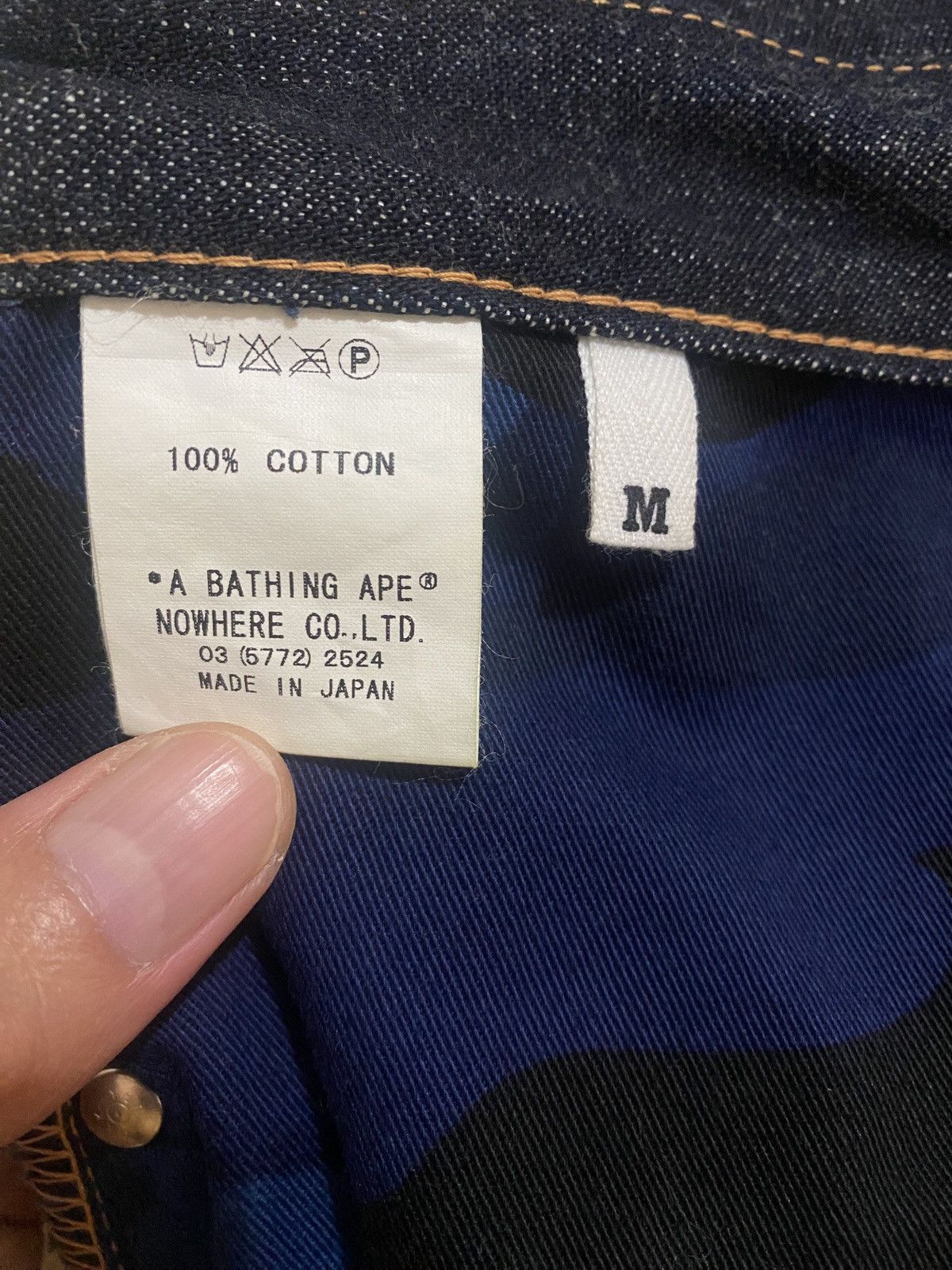 Bape Baby Milo Face Denim Size US 32 / EU 48 - 8 Thumbnail