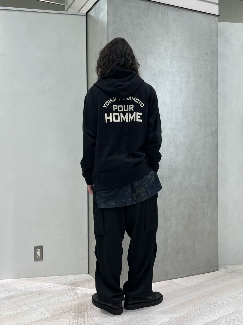 Yohji Yamamoto Yohji Yamamoto Pour Homme 24AW Printed Hoodie Size US L / EU 52-54 / 3 - 8 Thumbnail
