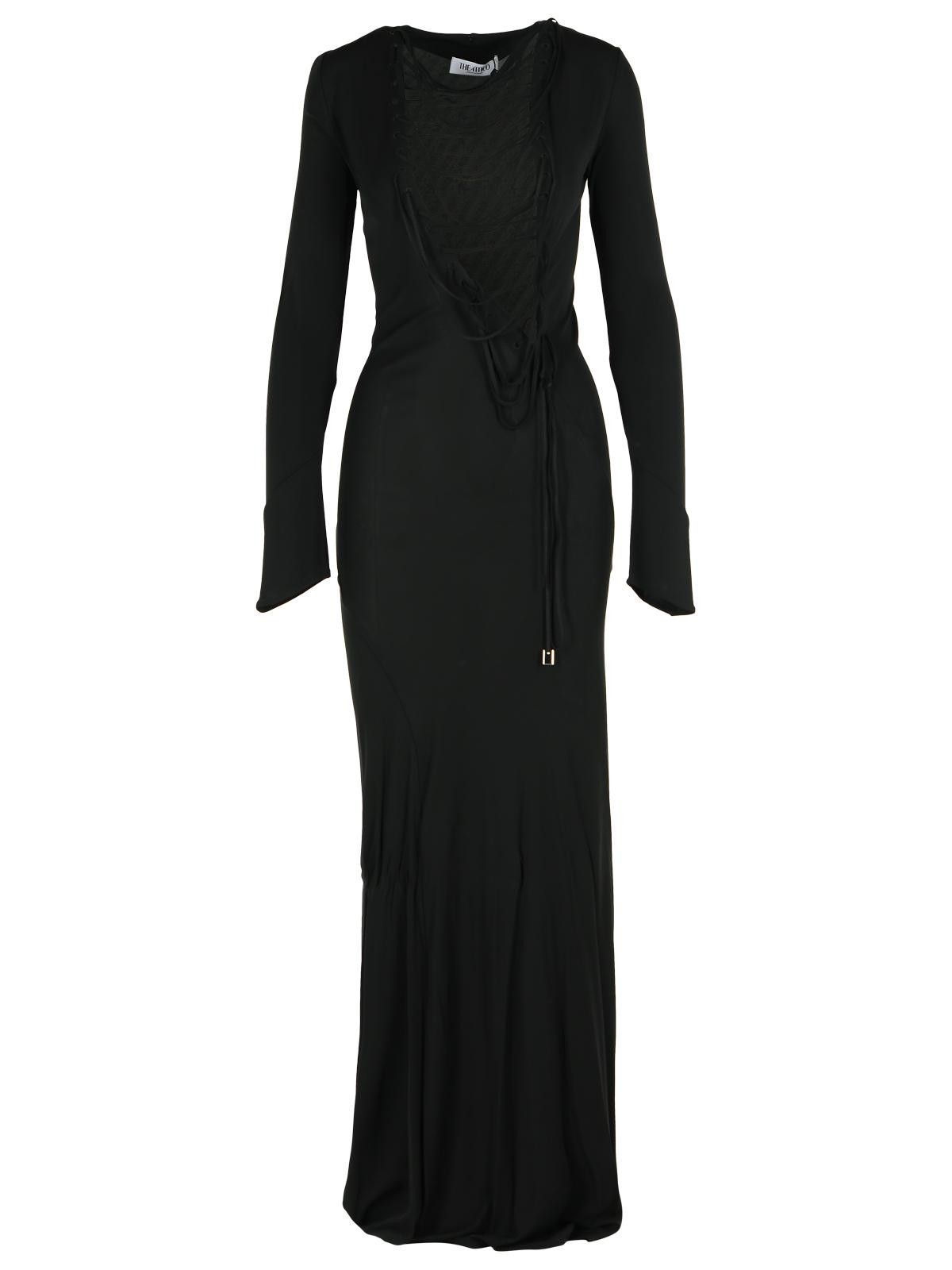 THE ATTICO Black Viscose Dress