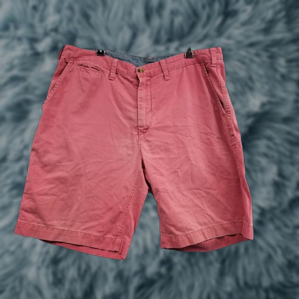 Polo Ralph Lauren Polo Ralph Lauren Pink Men's Classic Fit Cotton Flat Front Shorts Size 36 Size US M / EU 48-50 / 2 - 1 Thumbnail