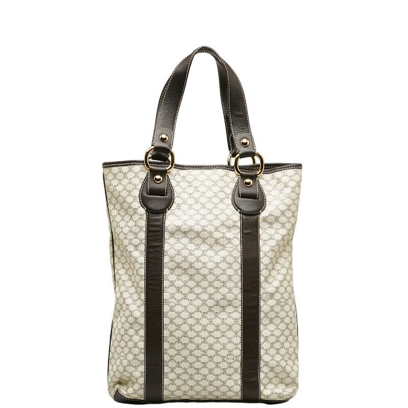 image of Celine Macadam Vertical Tote in White, Women's