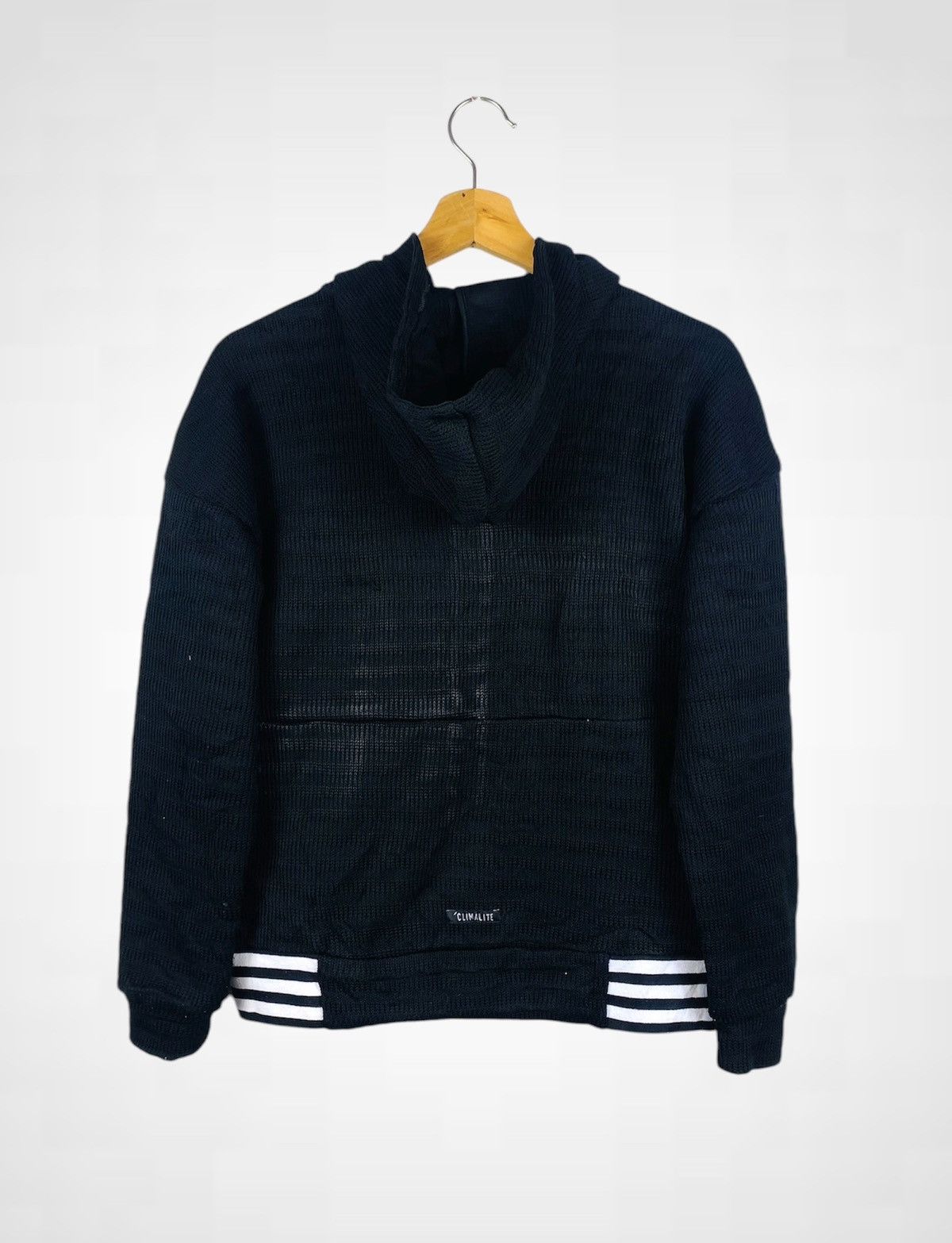Adidas Rare Adidas Knitted Hoodie Jacket Size US M / EU 48-50 / 2 - 2 Thumbnail
