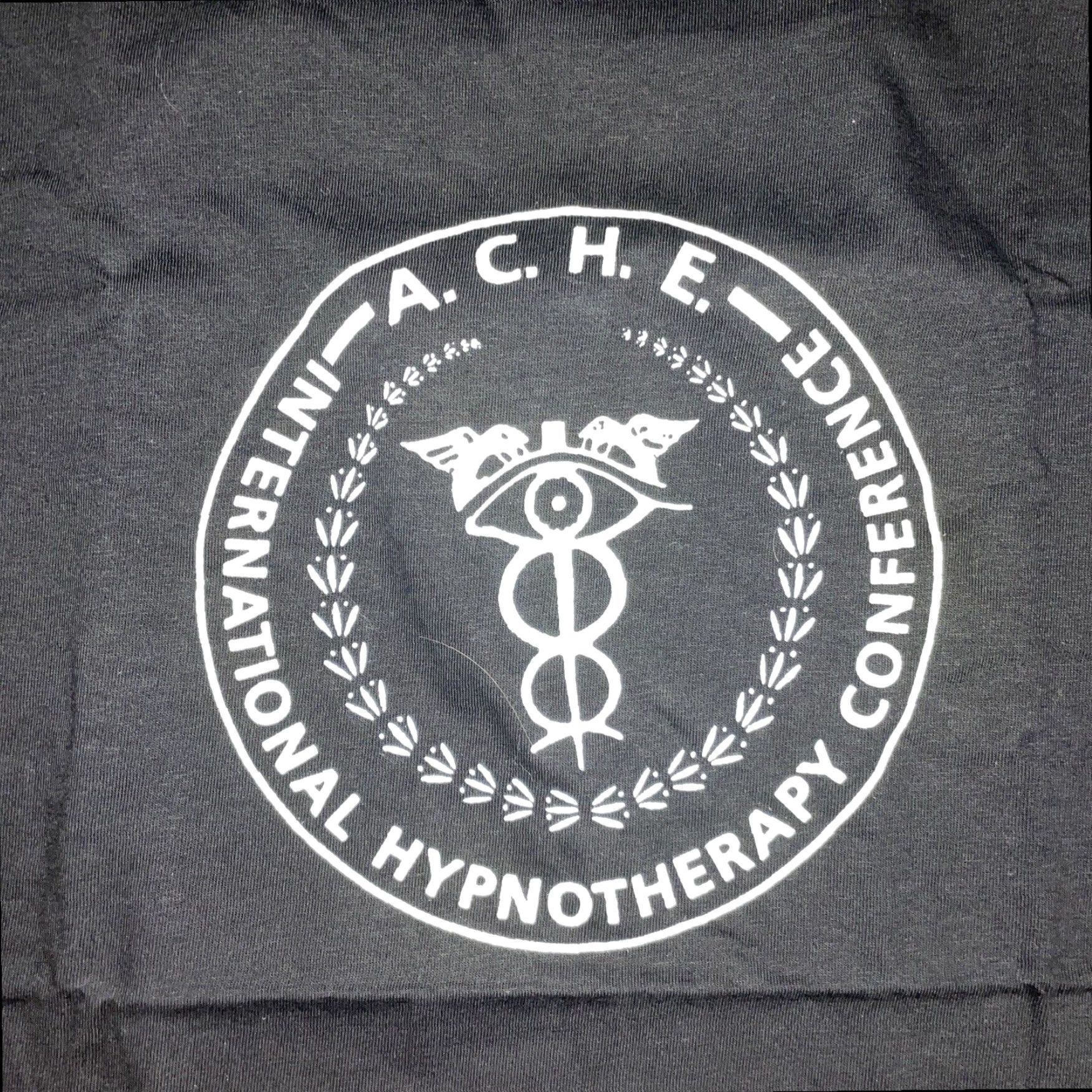 Vintage VINTAGE ONEITA Hypnotherapy Black T-Shirt Mens Large Size US L / EU 52-54 / 3 - 2 Thumbnail