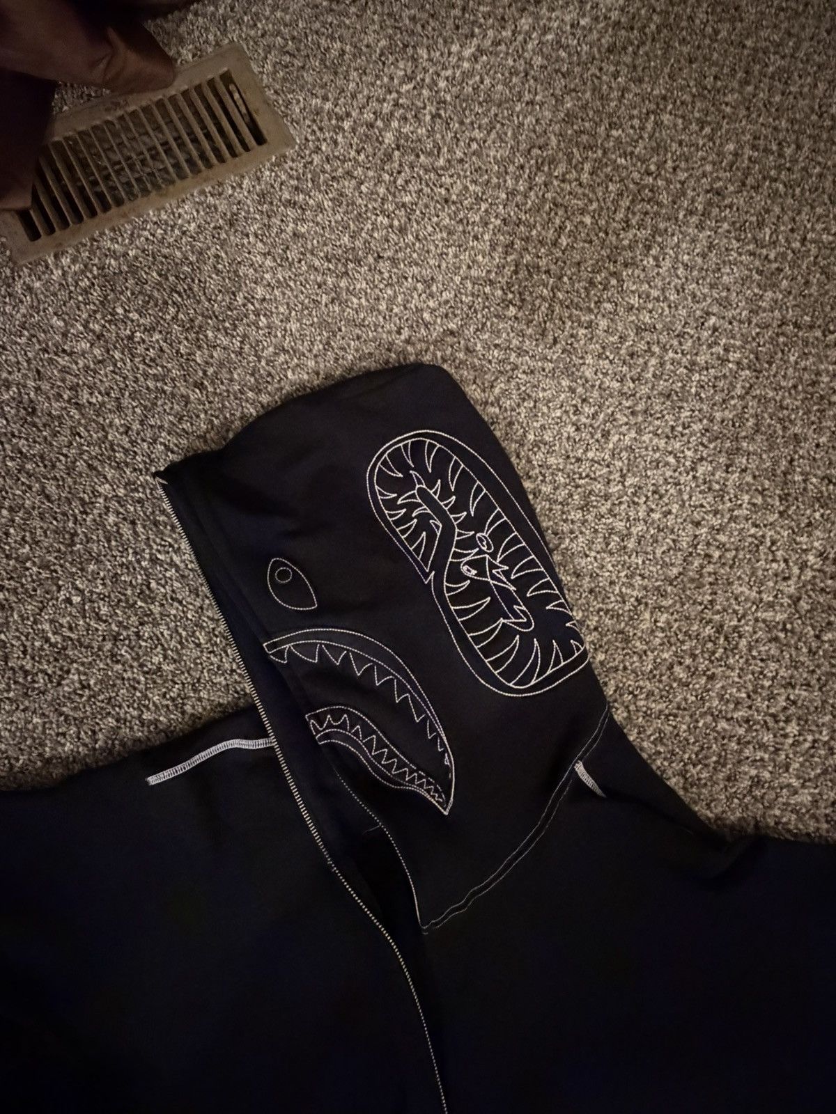 Bape BAPE Contrast Stitching Relaxed Fit Full-Zip Shark Hoodie Size US L / EU 52-54 / 3 - 4 Thumbnail