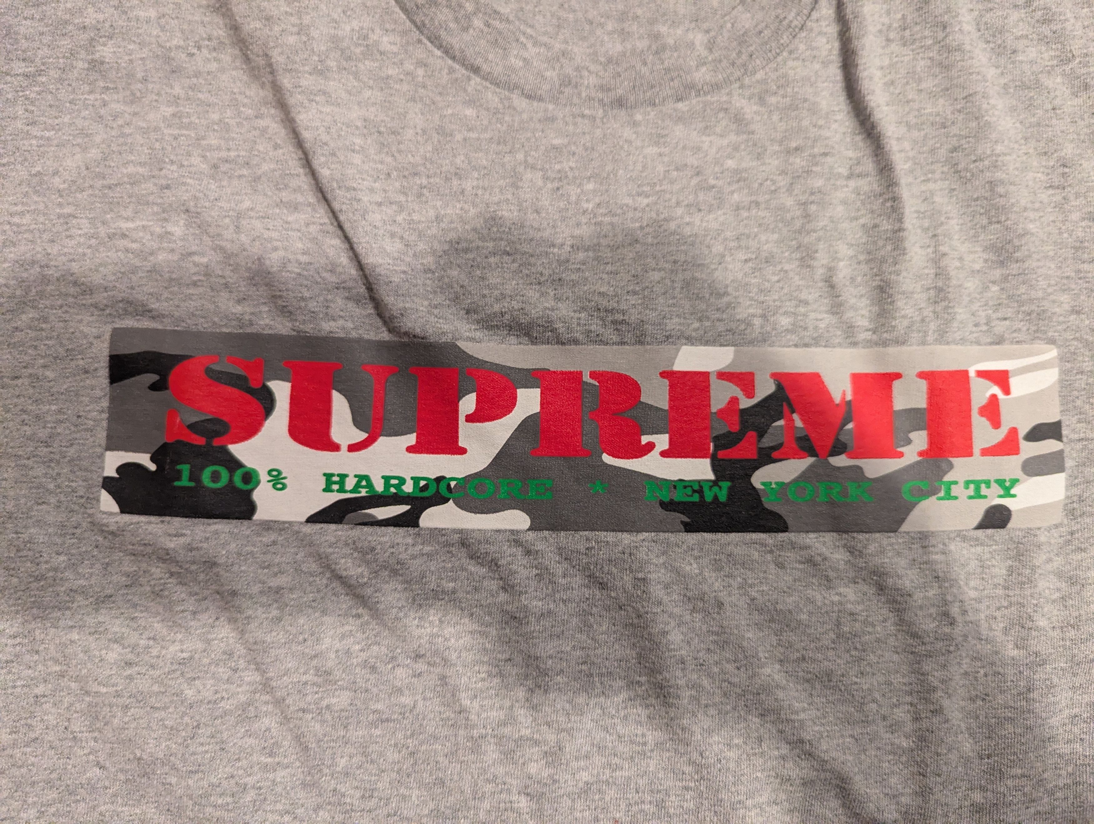 Supreme Supreme Hardcore Tee (SS25) — Heather Grey Size US M / EU 48-50 / 2 - 2 Thumbnail