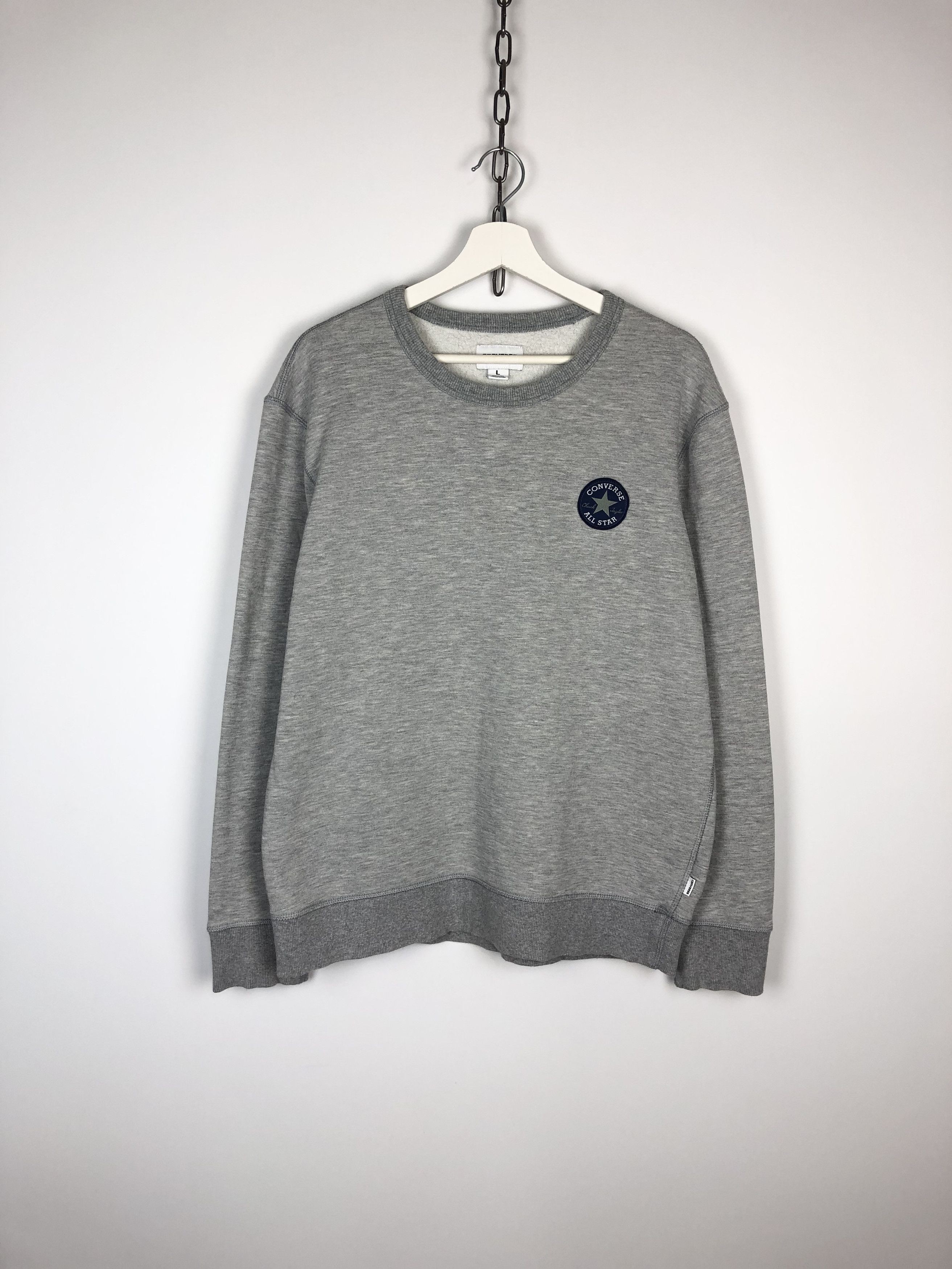 Converse Converse All Star Sweatshirt Crewneck Gray Pullover size L Size US L / EU 52-54 / 3 - 1 Thumbnail