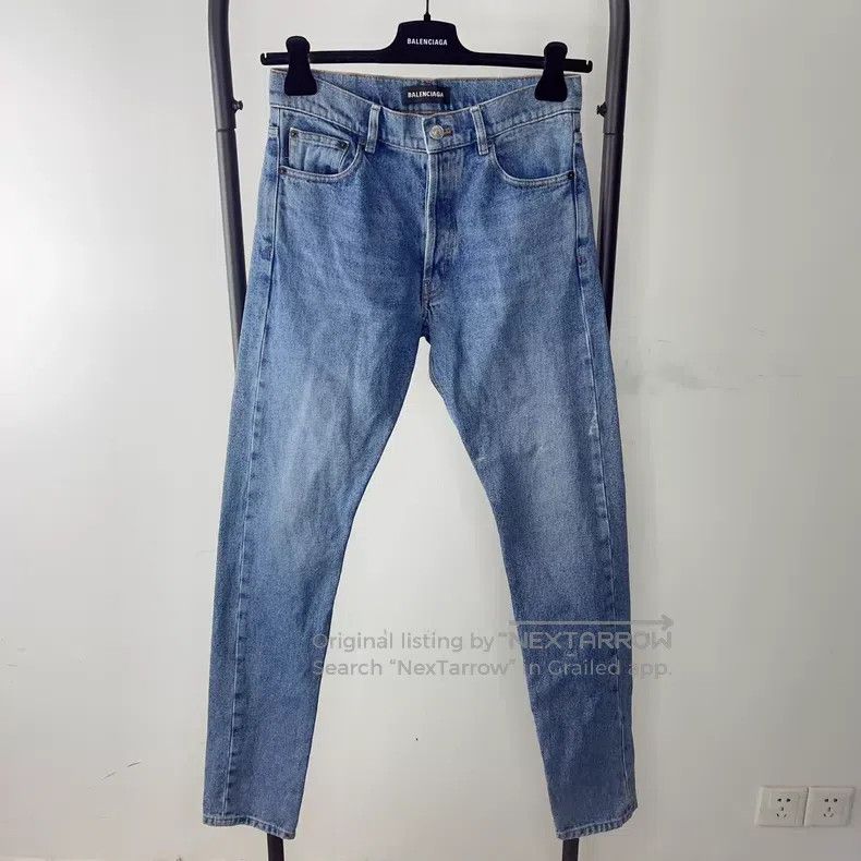 Balenciaga Balenciaga Cotton Straight-Leg Jeans Size US 30 / EU 46 - 1 Thumbnail