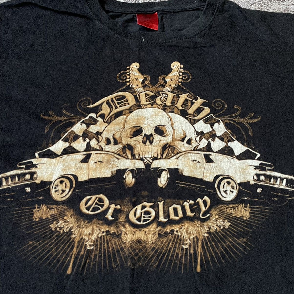 Vintage Vintage 2000s Graphic Tee Skull Print Dark Grunge Streetwear Size US XL / EU 56 / 4 - 3 Thumbnail