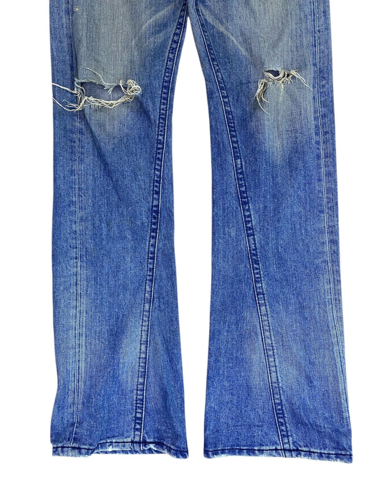 Edwin Vintage Edwin Ripped Mud Wash Style Flare Jeans Size US 30 / EU 46 - 9 Thumbnail