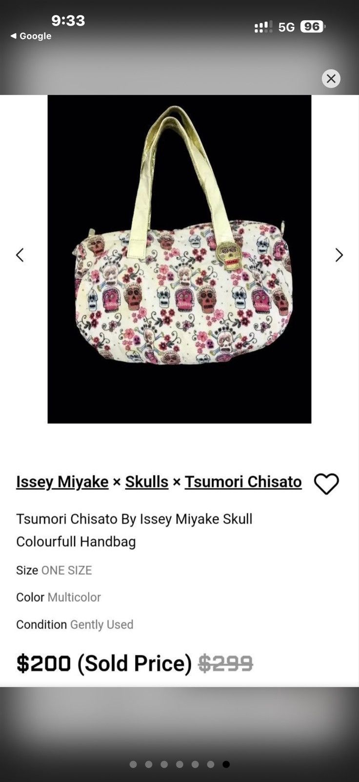 Tsumori Chisato Issey Miyake x Tsomori Chisato Skull Handbag Size ONE SIZE - 4 Thumbnail