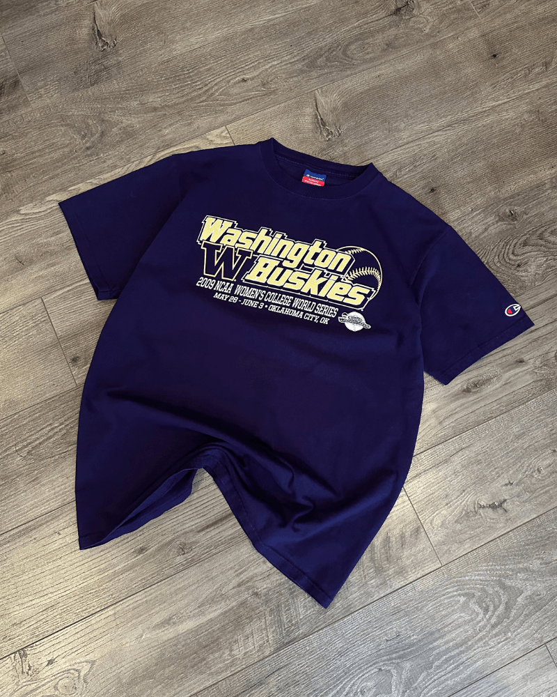 Champion 2009 Champion Washington Huskies Baseball T-Shirt - Large Size US L / EU 52-54 / 3 - 1 Thumbnail