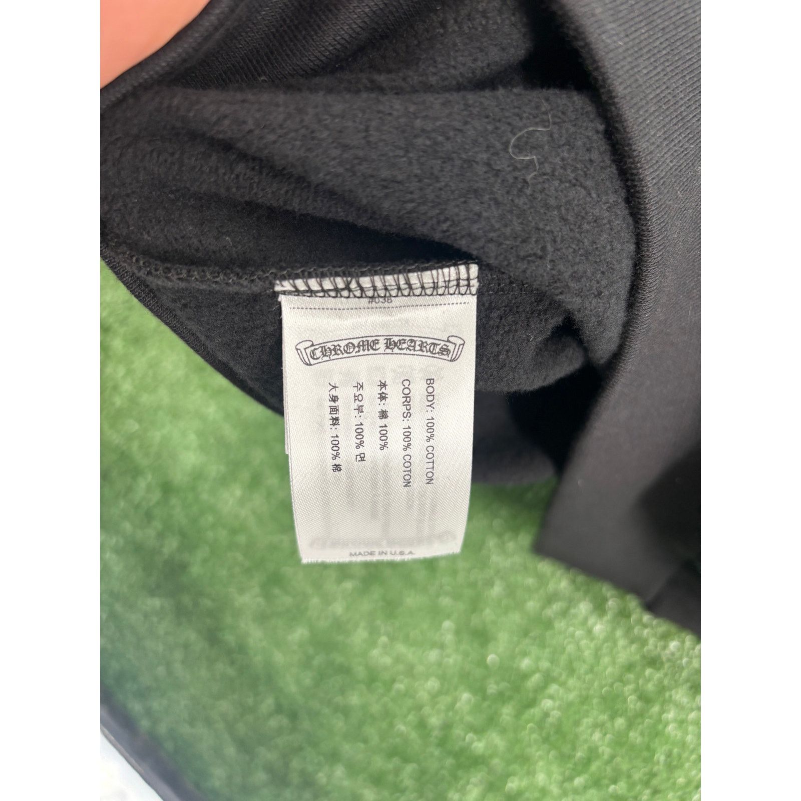 Chrome Hearts Chorme Hearts 1988 Foil Vertical Logo Black Hoodie Size XXL Size US XXL / EU 58 / 5 - 8 Thumbnail