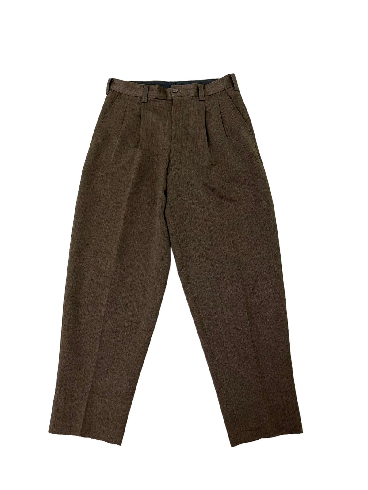 Japanese Brand Wide Baggy Tapered Vtg 90s Monsieur Bilvie Trouser 7🟦2 Size US 31 - 1 Thumbnail