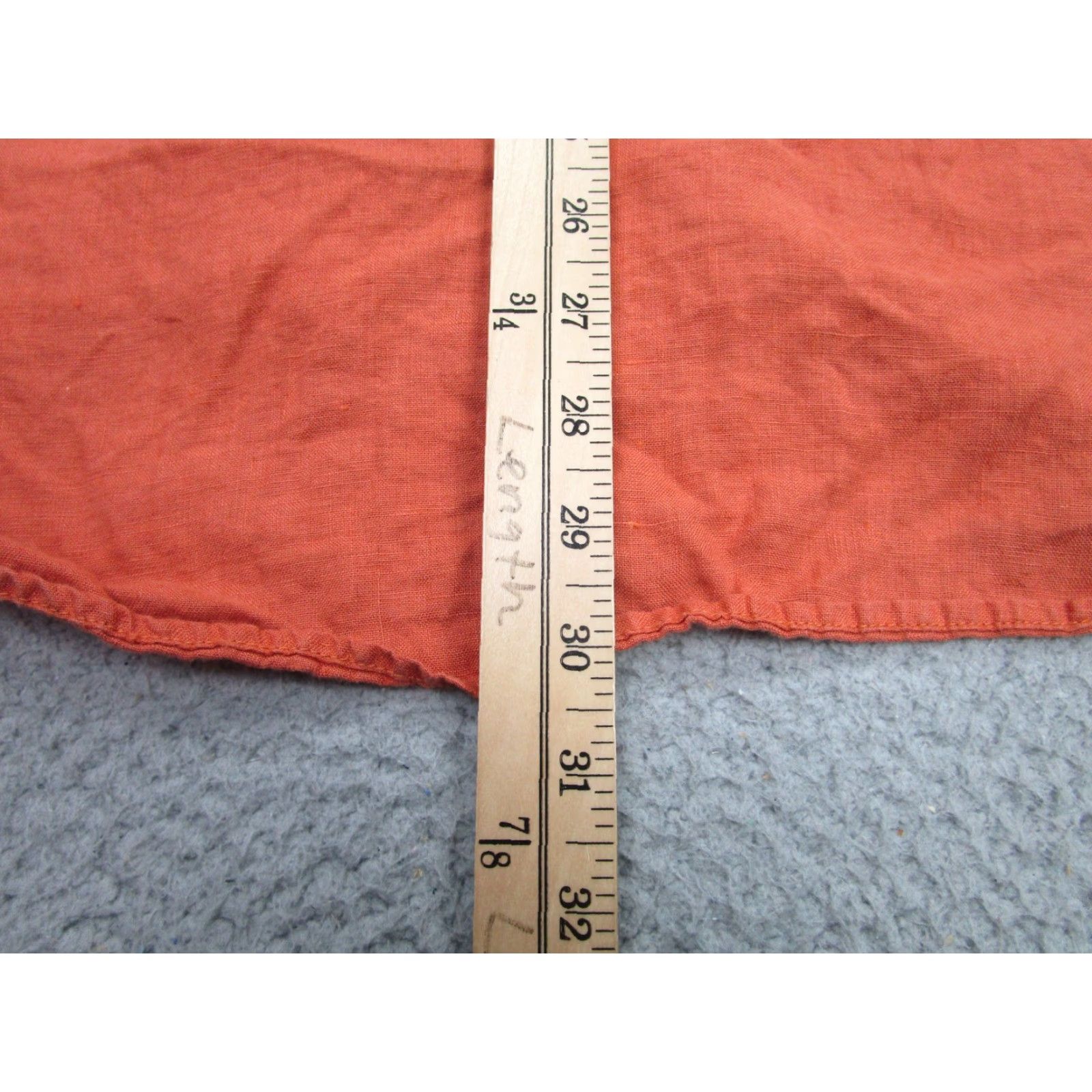 Billy Reid VINTAGE Billy Reid Shirt Men's 2XL Short Sleeve Linen Button-Down Orange Casual Summer Fit Size US XXL / EU 58 / 5 - 7 Thumbnail
