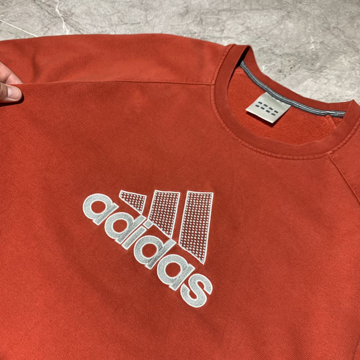 Adidas Adidas Vintage Sweatshirt Baggy Fit Centre Logo L Size US L / EU 52-54 / 3 - 2 Thumbnail