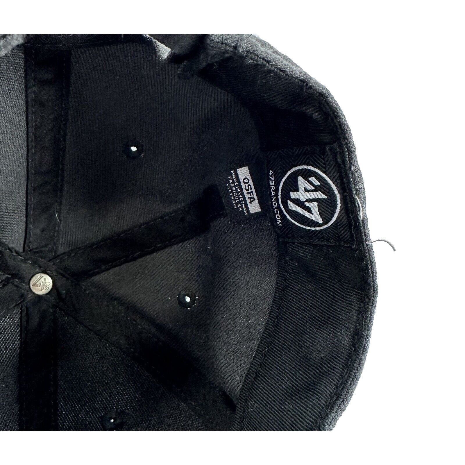 47 Brand Texas A&M Black Cap White Beveled OLCP StrapBack 47Brand Size ONE SIZE - 8 Thumbnail