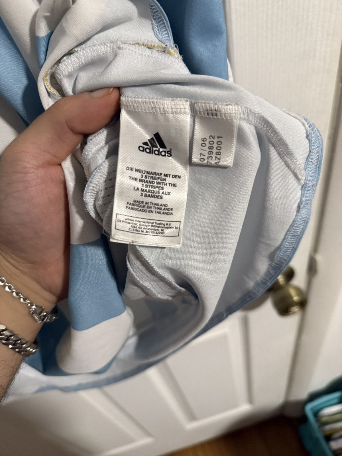 Adidas Adidas Argentina messi jersey 2006 World cup Size US XXL / EU 58 / 5 - 3 Thumbnail