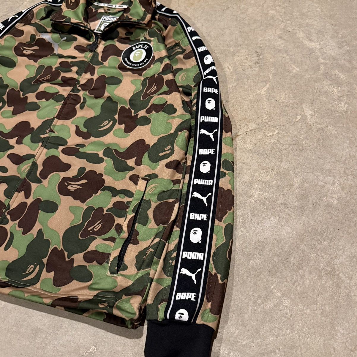 Bape x Puma ABC Camo Training Zip Up Jacket Bathing Ape F.C.