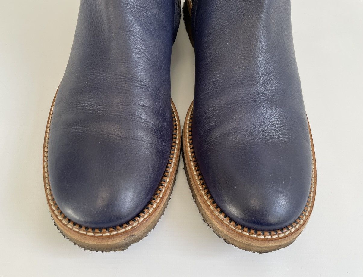 Maison Margiela Dark Blue Leather ‘Engineer Boots’ Size US 10 / EU 43 - 14 Thumbnail