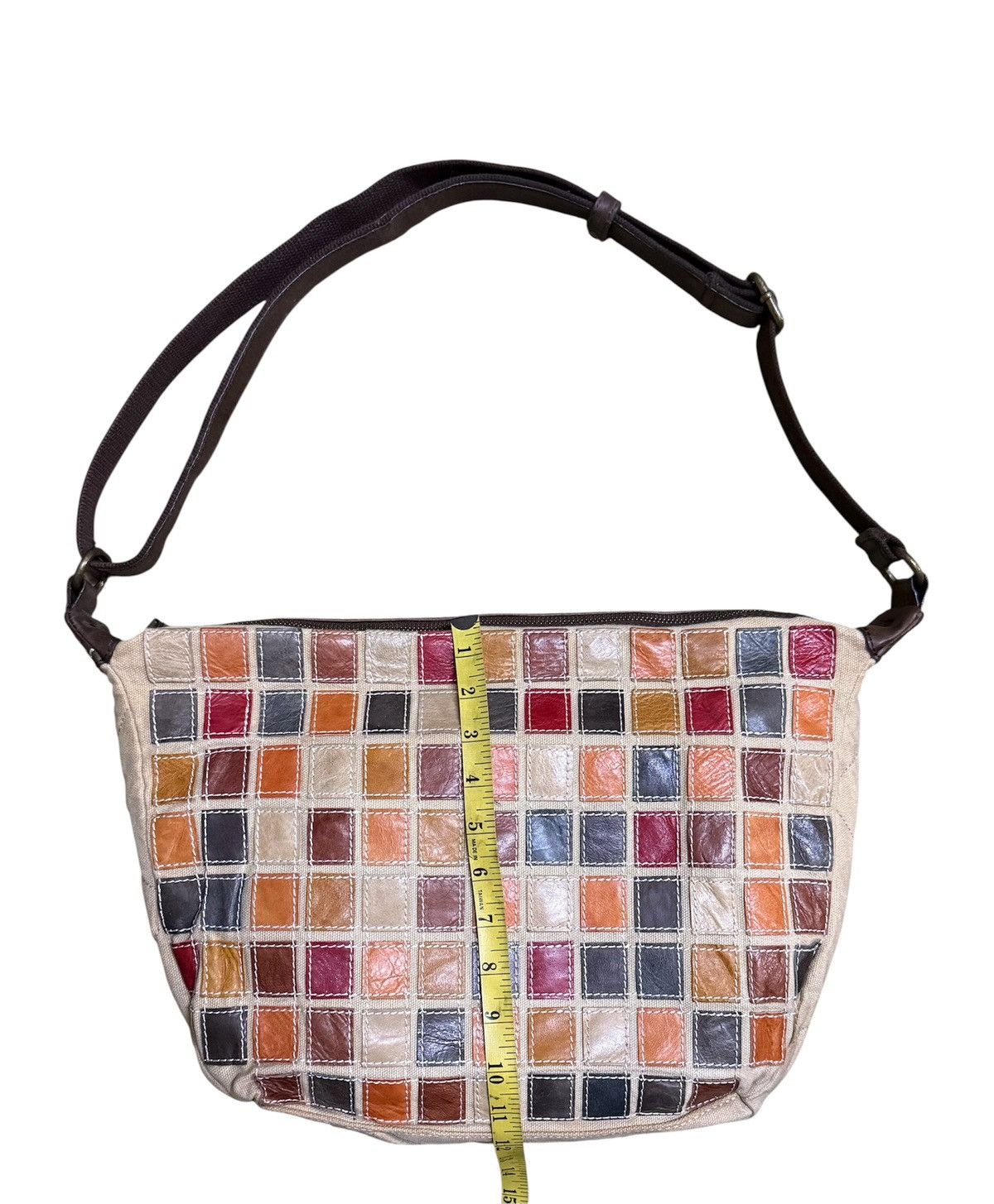 Japanese Brand Dakota Max Multicolored Patchwork Leather Crossbody Size ONE SIZE - 3 Thumbnail