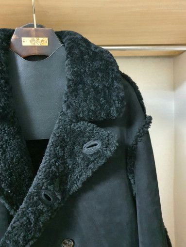 Tom Ford o1sm1stk0824 Suede Shearling Low Cut Double Mustang Coat Size US M / EU 48-50 / 2 - 4 Thumbnail