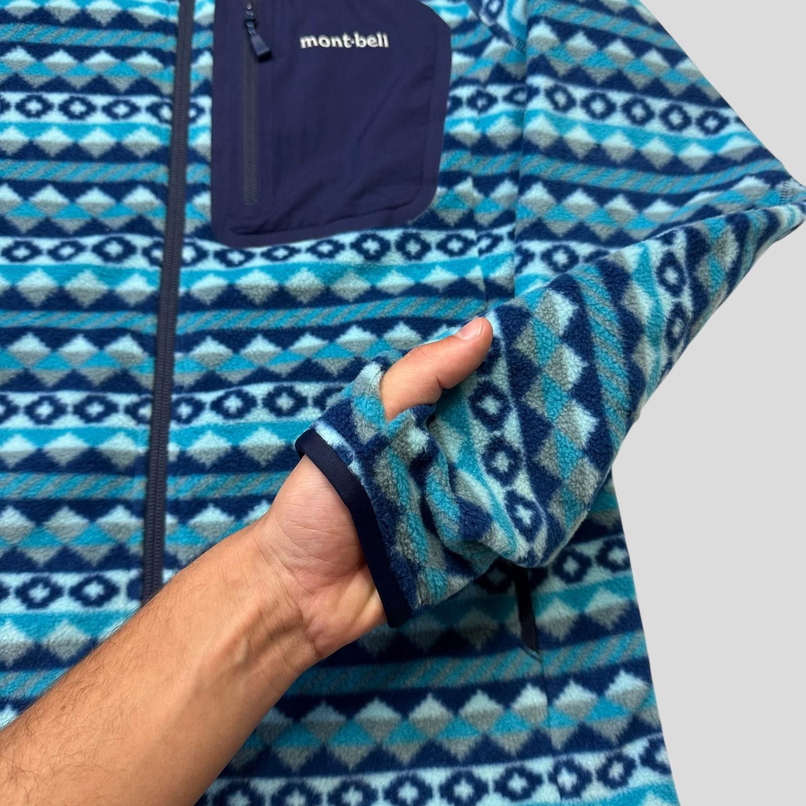 Montbell Montbell 00’s Climaplus Aztec Fleece Jacket - S/M Size ONE SIZE - 3 Thumbnail