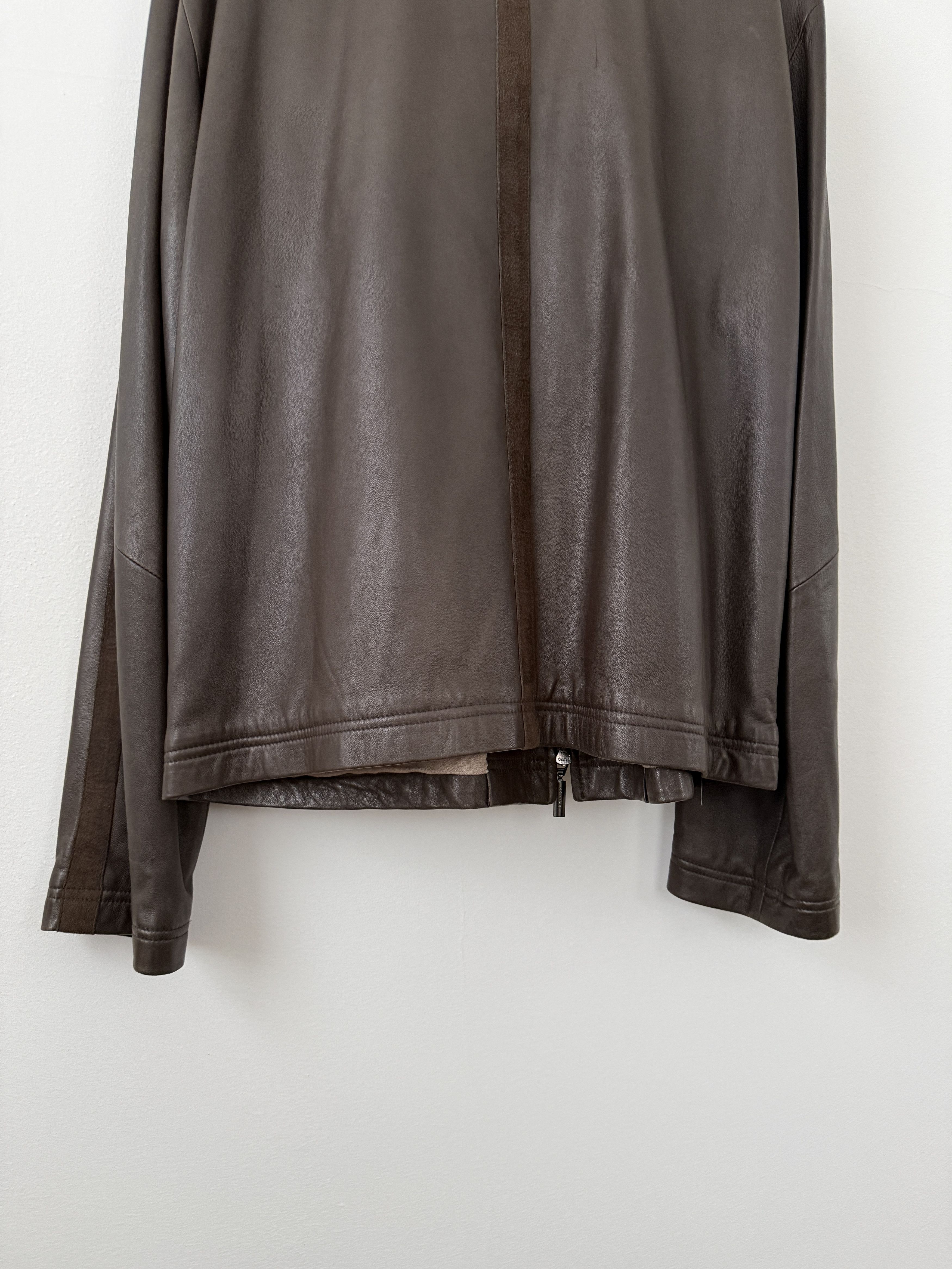 Armani Collezioni Lambskin Leather Zip Up Jacket Size US S / EU 44-46 / 1 - 15 Thumbnail