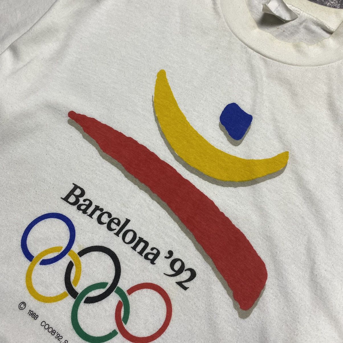 USA Olympics × Vintage Vintage 1992 Barcelona Olympic Games Big logo rare tee Size US XL / EU 56 / 4 - 3 Thumbnail