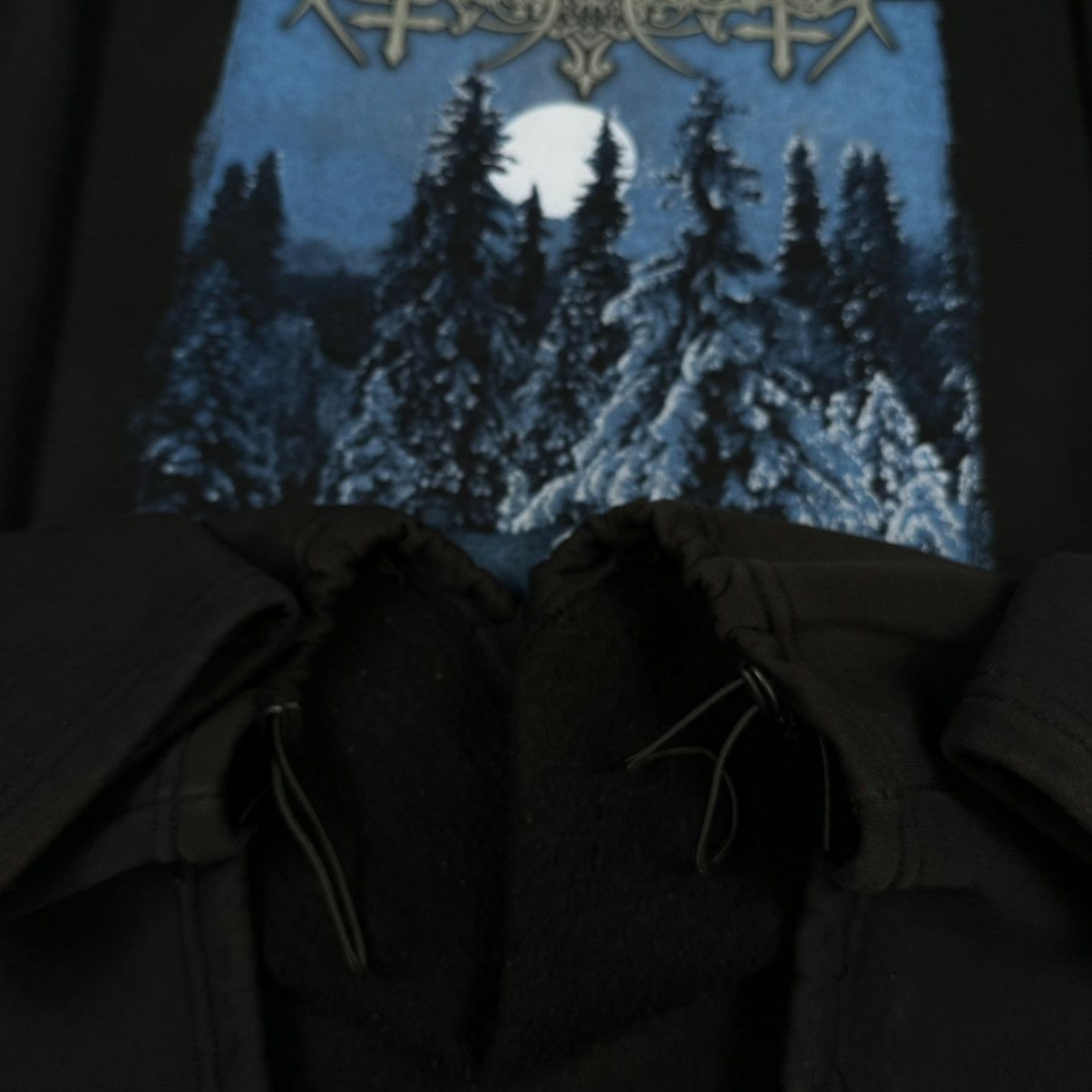 Band Tees Vintage 1996 Nokturnal Mortum ‘Lunar Poetry’ Metal Hoodie Size US XL / EU 56 / 4 - 6 Thumbnail