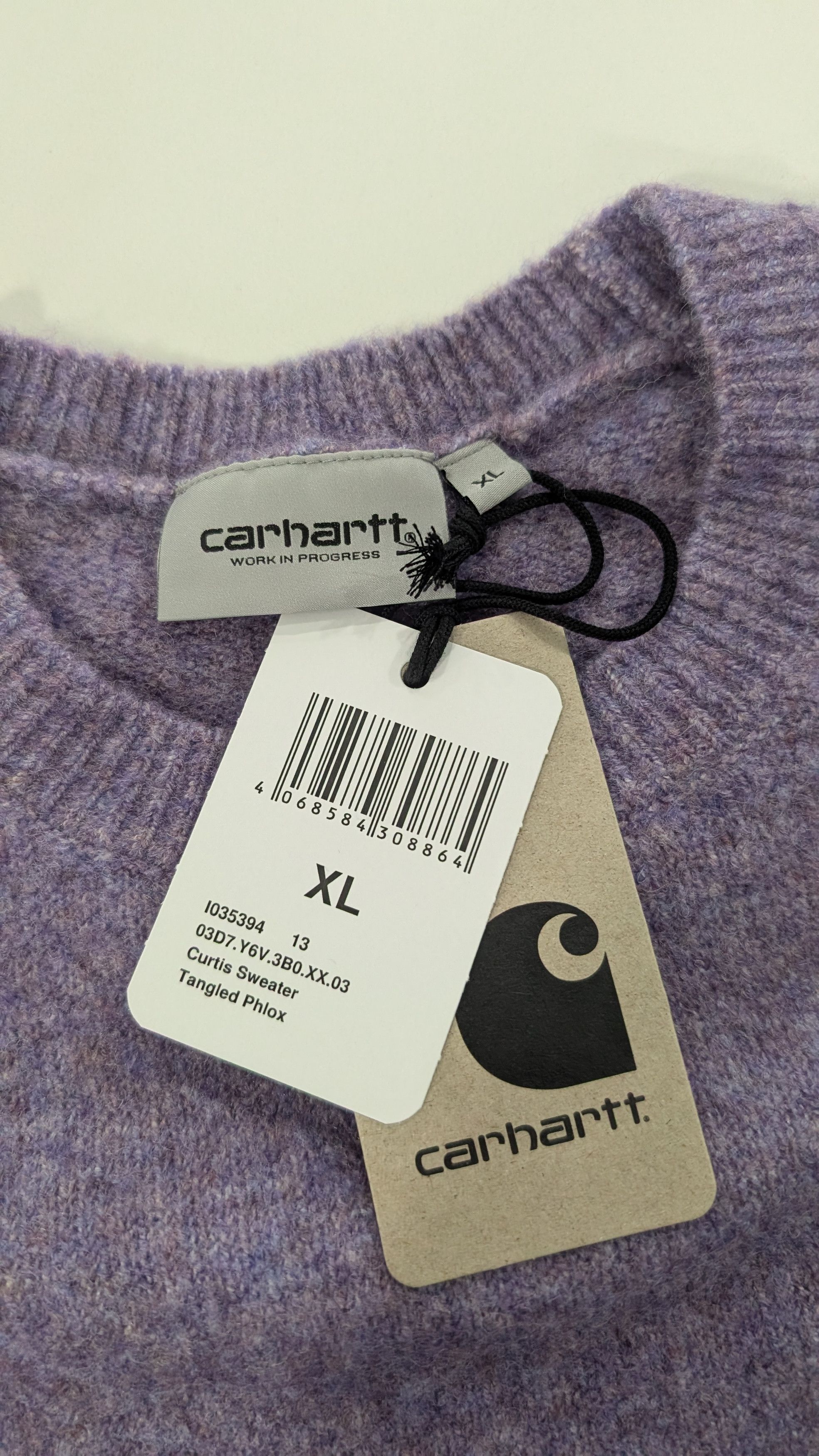Carhartt Wip CARHARTT WIP Curtis Crewneck Tangled Phlox Purple Size XL Size US XL / EU 56 / 4 - 3 Thumbnail