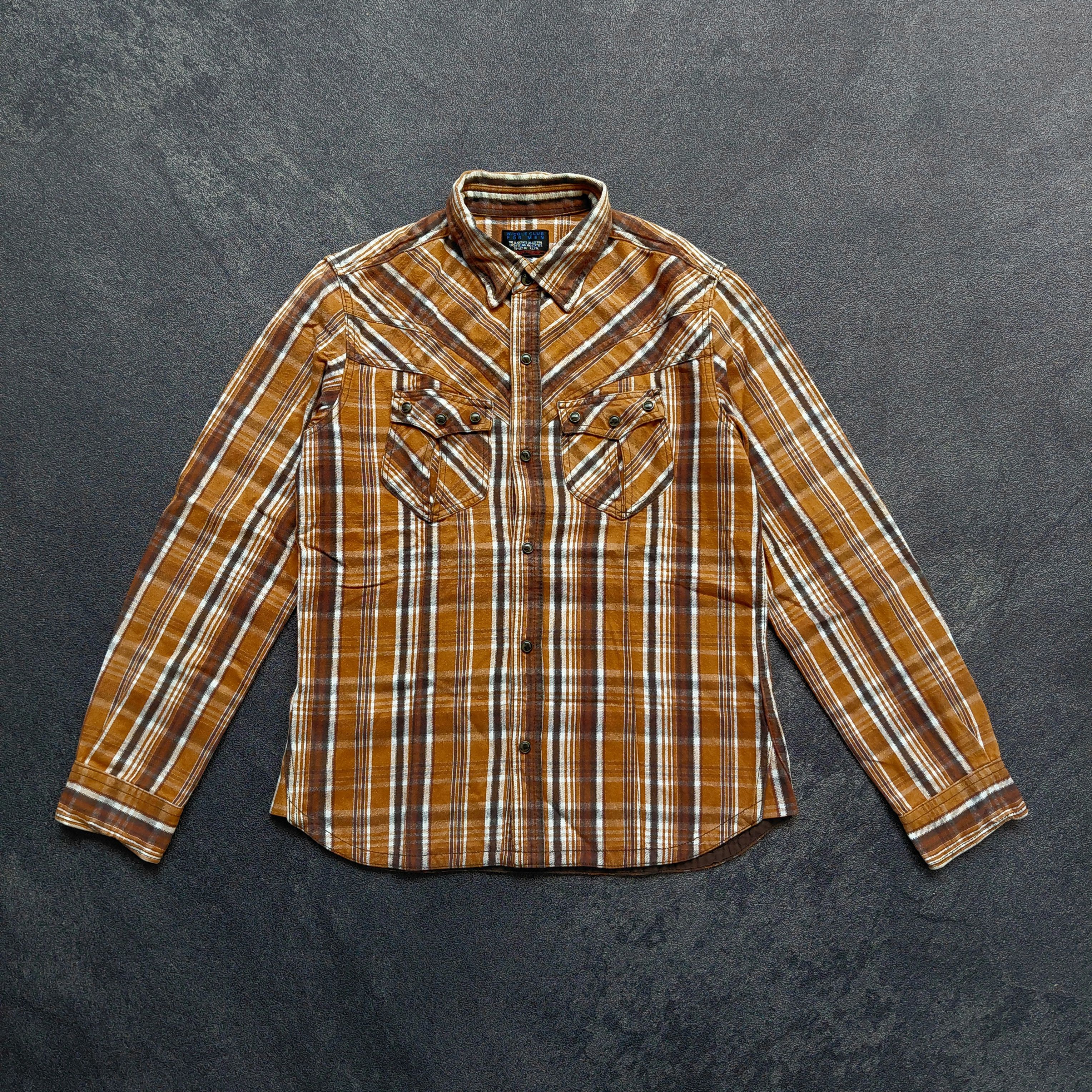 Nicole Club Nicole Club For Men Flanel Shirt Size US M / EU 48-50 / 2 - 1 Thumbnail