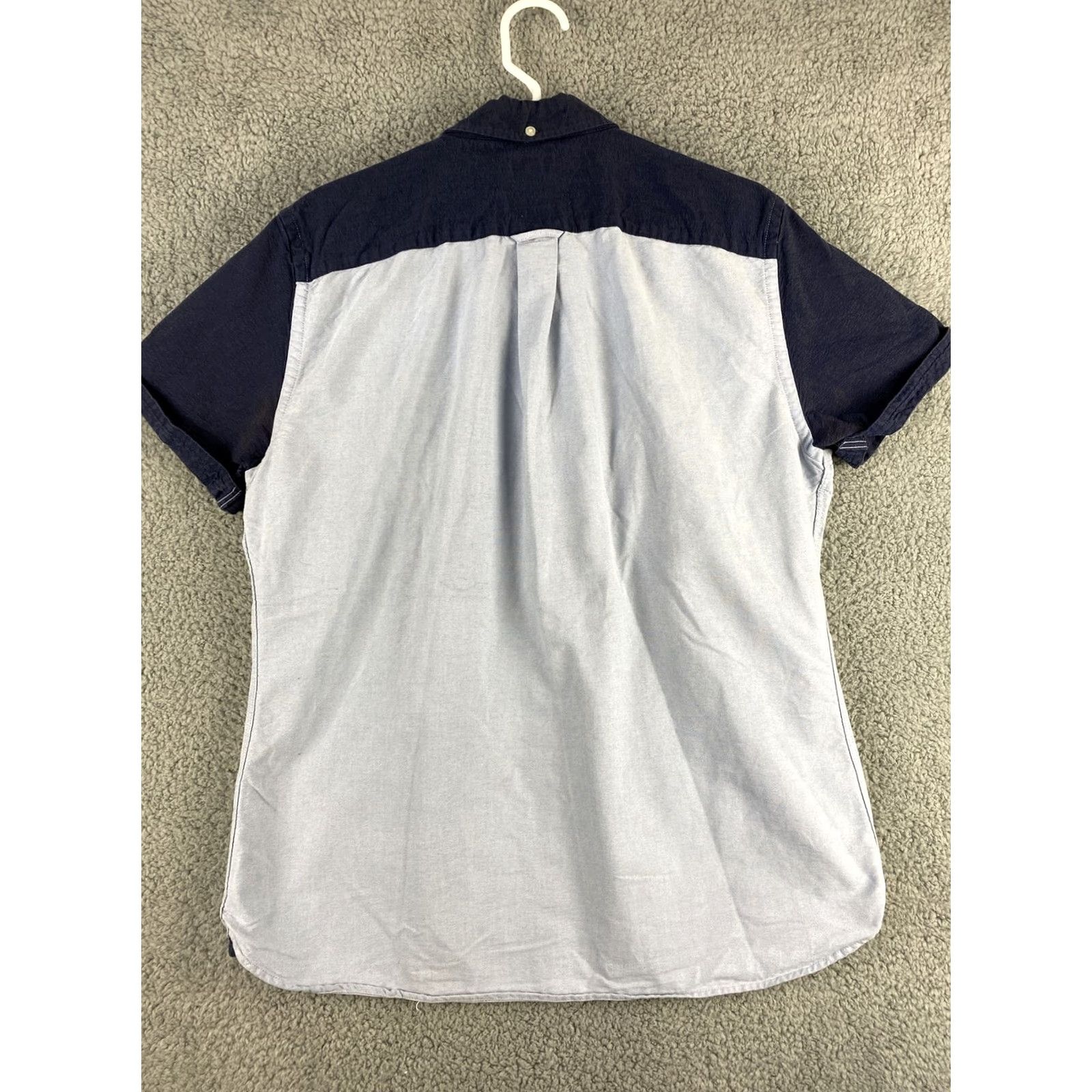 NEXT NEXT Shirt Men’s L Blue Solid Short Sleeve Button-Down Slimming Athletic Dress Shirt Size US L / EU 52-54 / 3 - 6 Thumbnail
