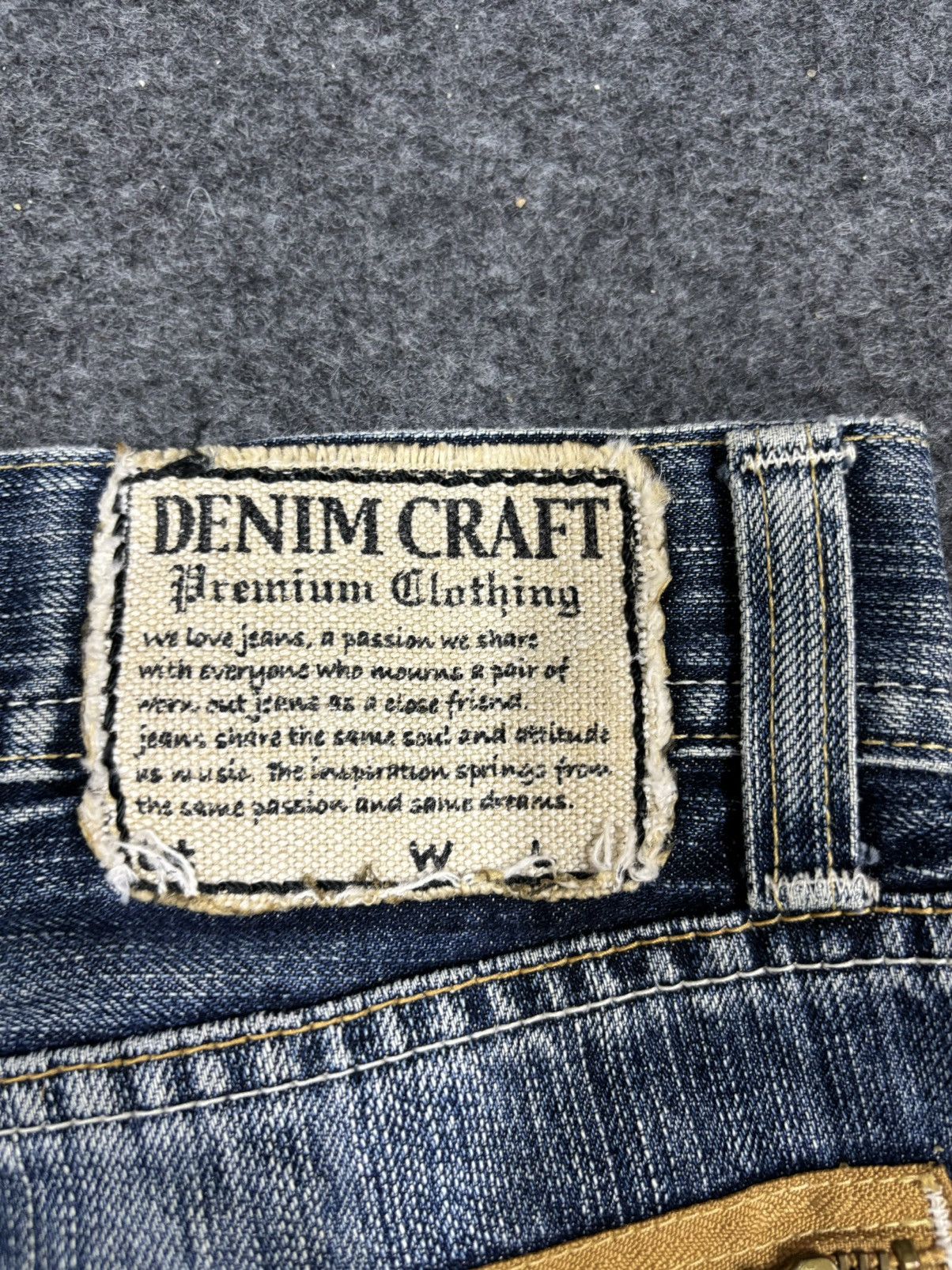 Japanese Brand 💥90s Style💥Archival DENIMCRAFT Insne Wash Style Denim F931 Size US 32 / EU 48 - 15 Thumbnail