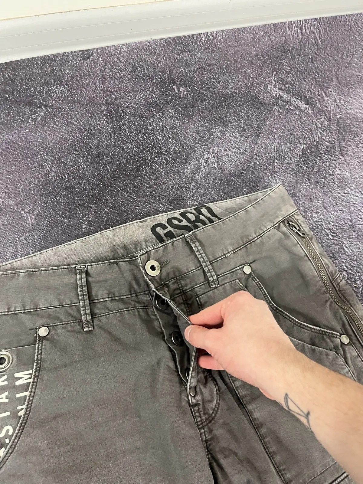 G-Star × Vintage Vintage G Star Raw Y2K Embroidered Logo Japanese Pants Size US 32 / EU 48 - 8 Thumbnail