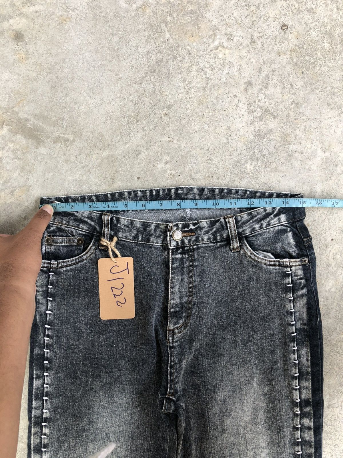 If Six Was Nine Japanese Nouvo Flared Jeans Distressed Jeans Size US 30 / EU 46 - 20 Thumbnail