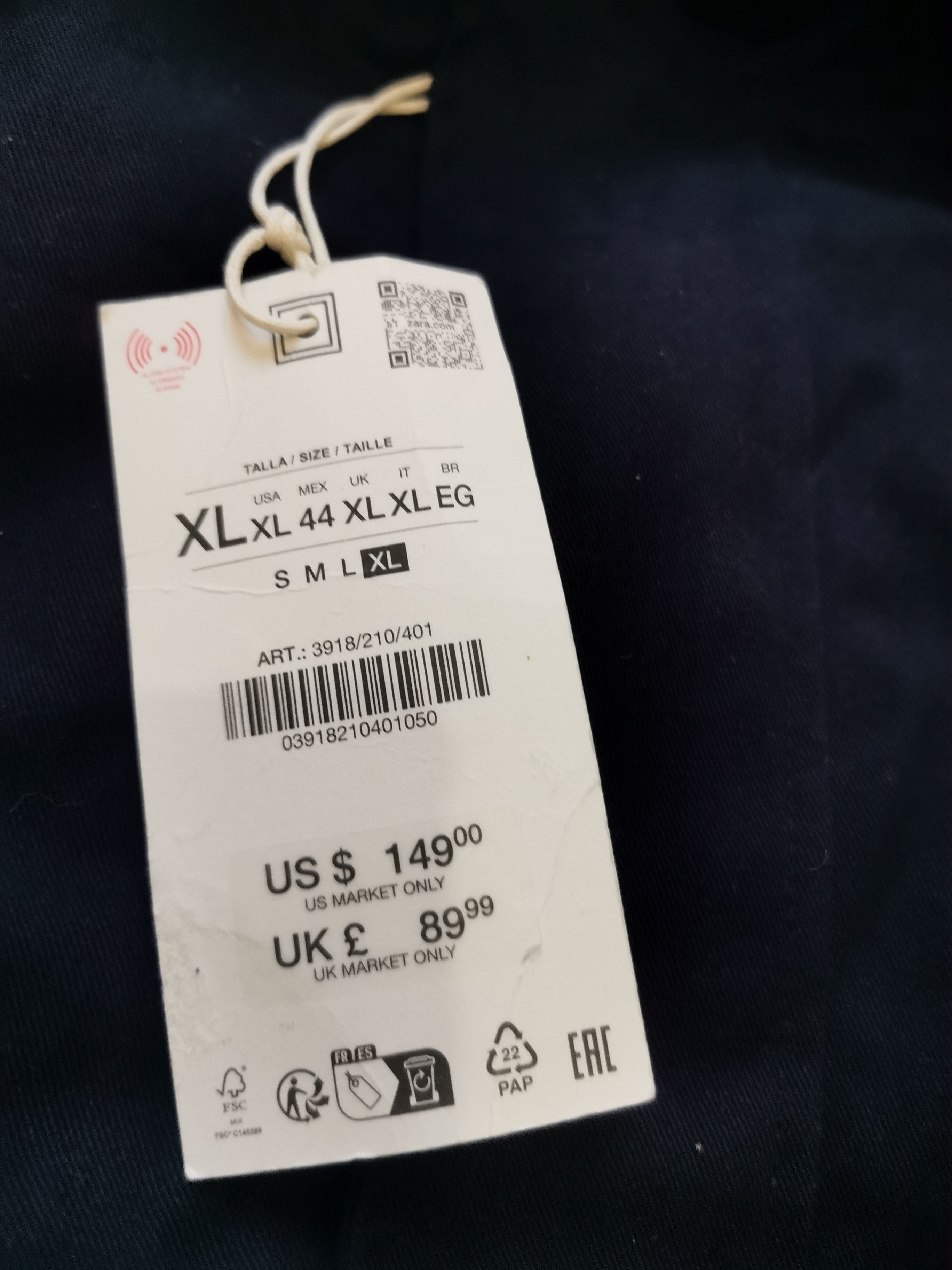Zara Zara navy blue toggle jacket Size US XL / EU 56 / 4 - 4 Thumbnail
