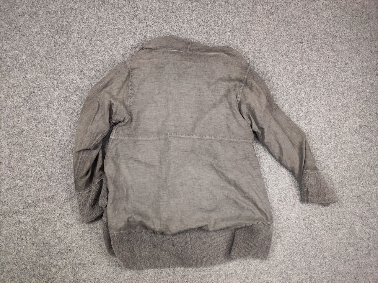 Other Grizas Design Garment Dyed Gray Oversized Jacket Silk Wool Size M / US 6-8 / IT 42-44 - 13 Thumbnail
