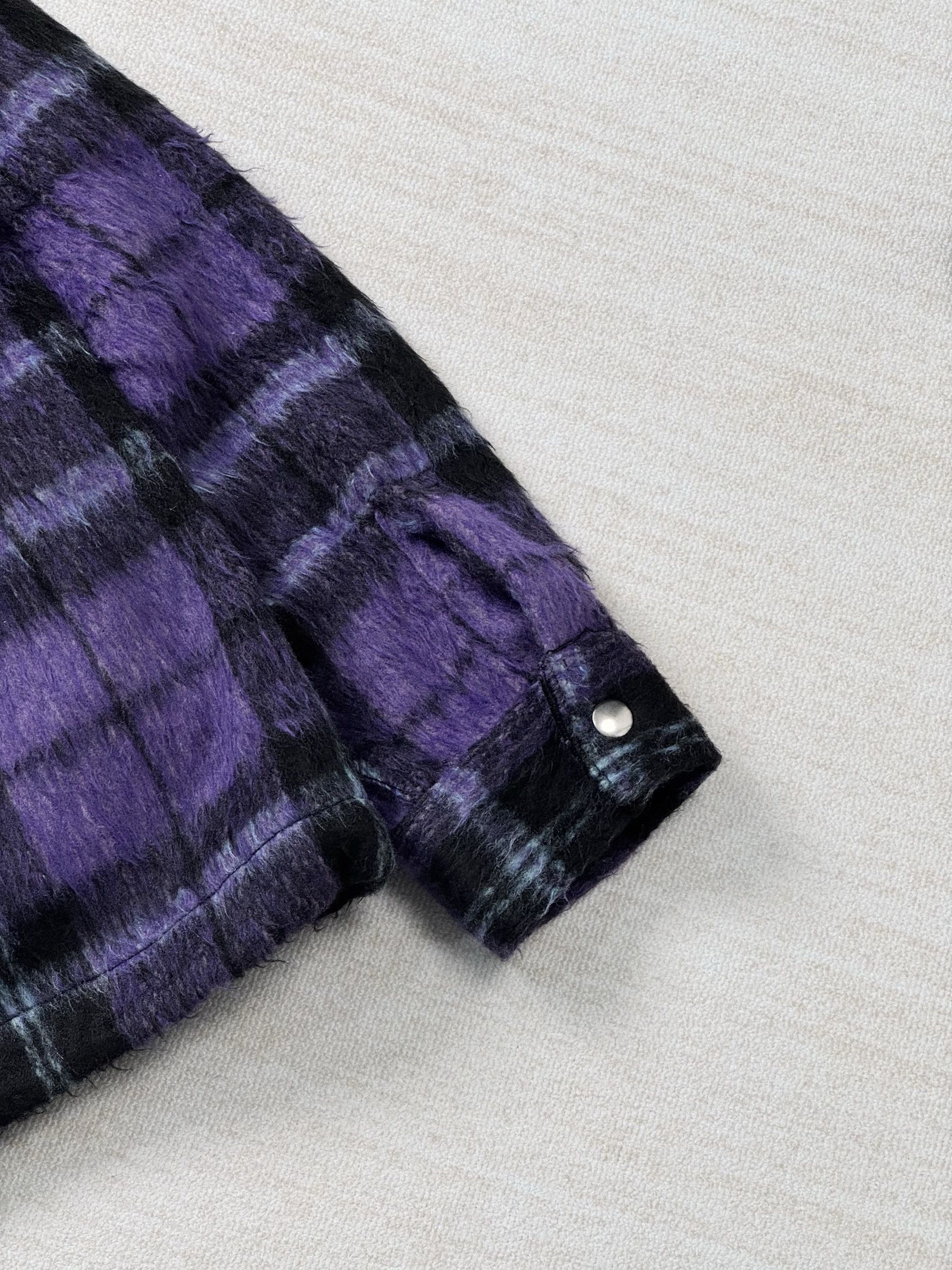 Japanese Brand UNWORN* FUTURE ARCHIVE FURRY HOODED JACKET PURPLE Size US M / EU 48-50 / 2 - 10 Thumbnail