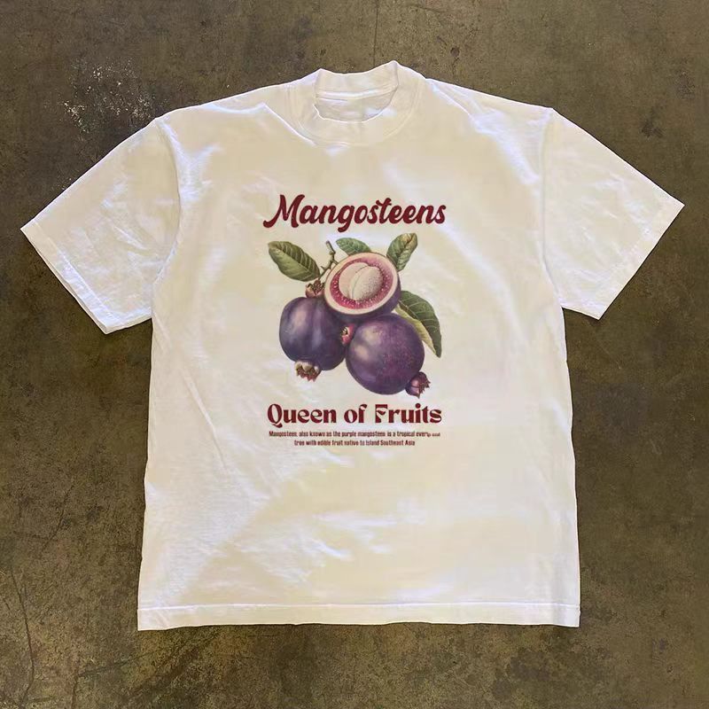 Vintage White washed vintage fruit print t-shirt y2k Size US M / EU 48-50 / 2 - 1 Thumbnail