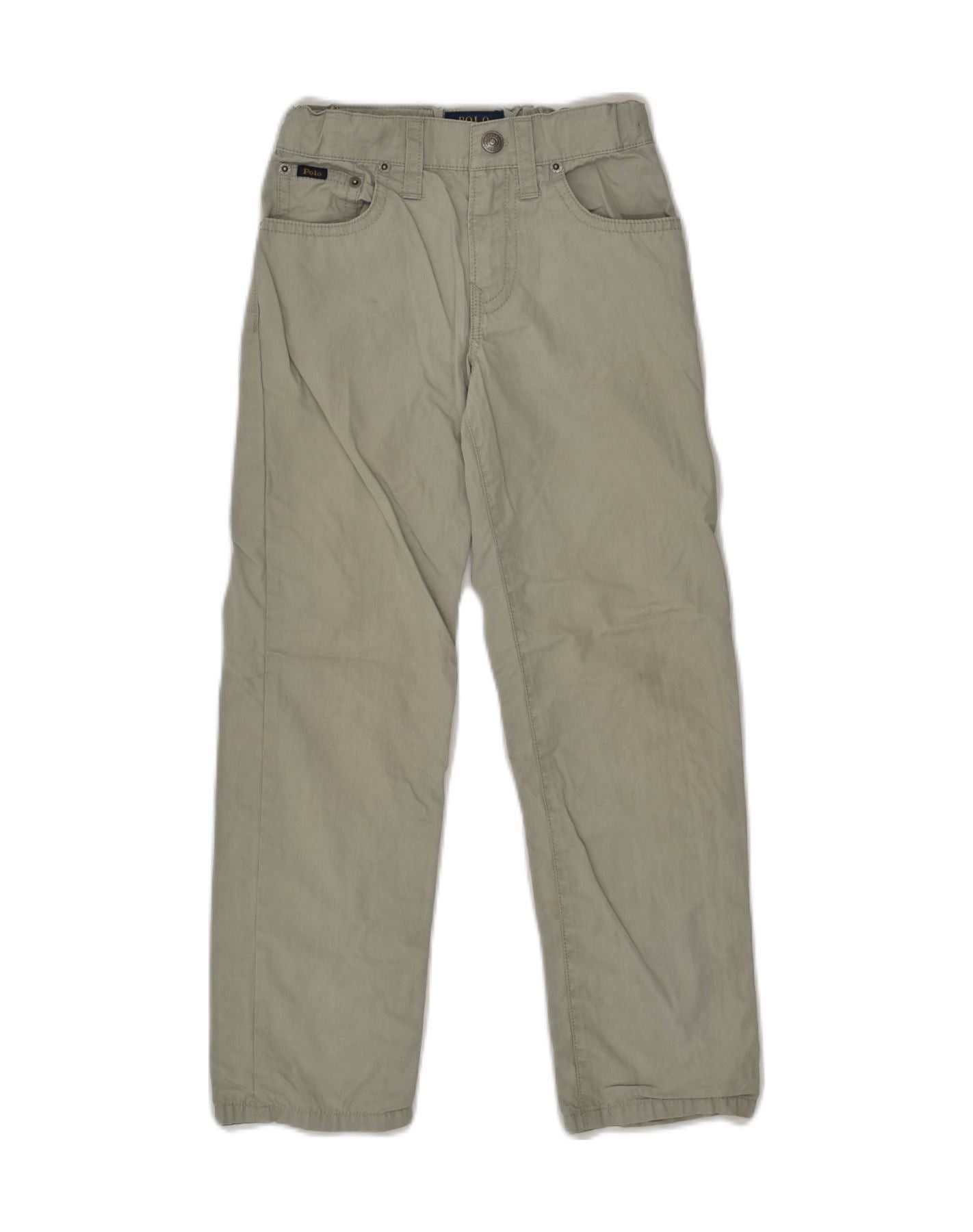 Polo Ralph Lauren Girls Straight Casual Trousers 5-6 Years W20 L21 Grey Size 26" / US 2 / IT 38 - 1 Thumbnail
