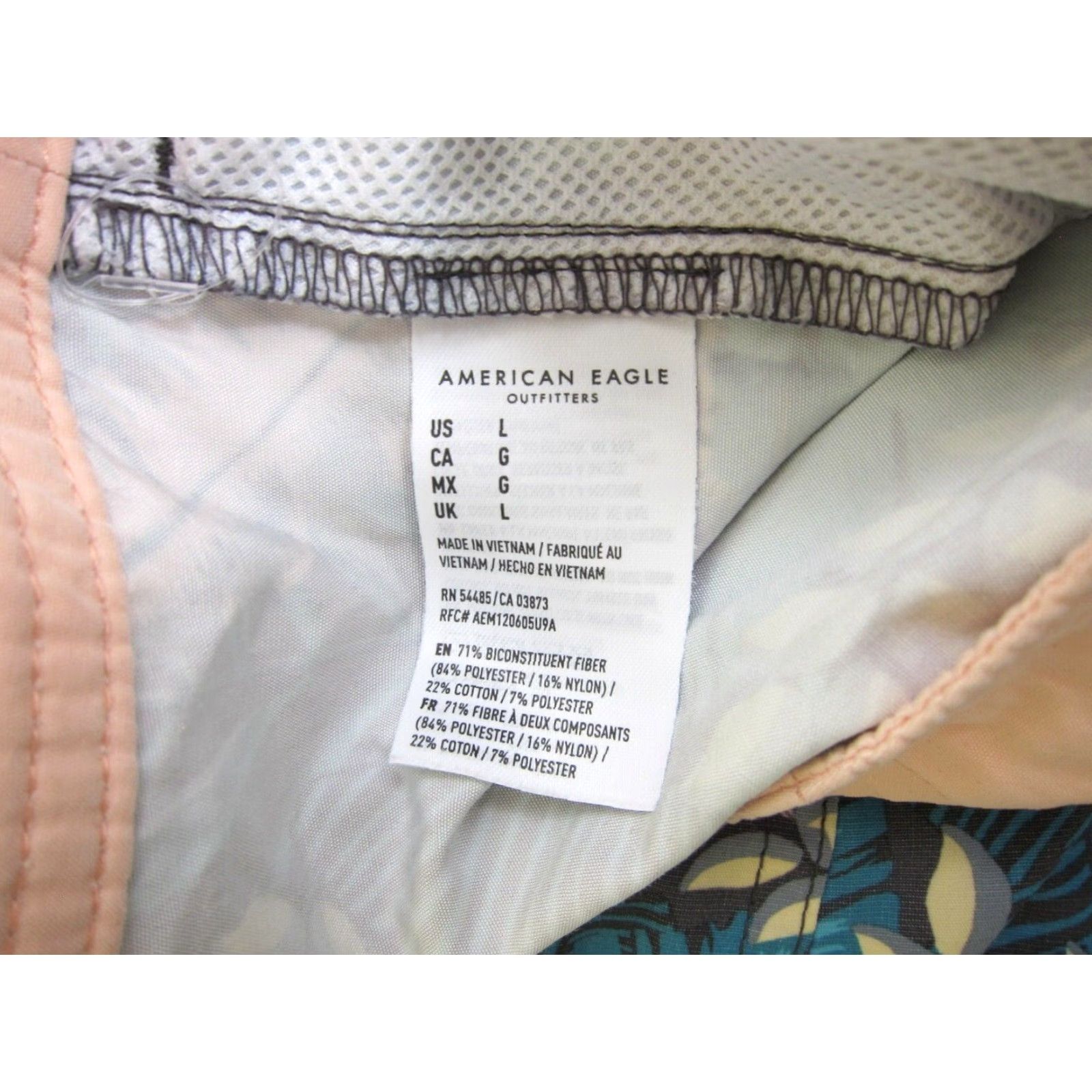American Eagle Outfitters American Eagle Blue Pink Floral 3 Pocket Swim Beach Surf Board Shorts Men Large Size US 33 - 5 Thumbnail