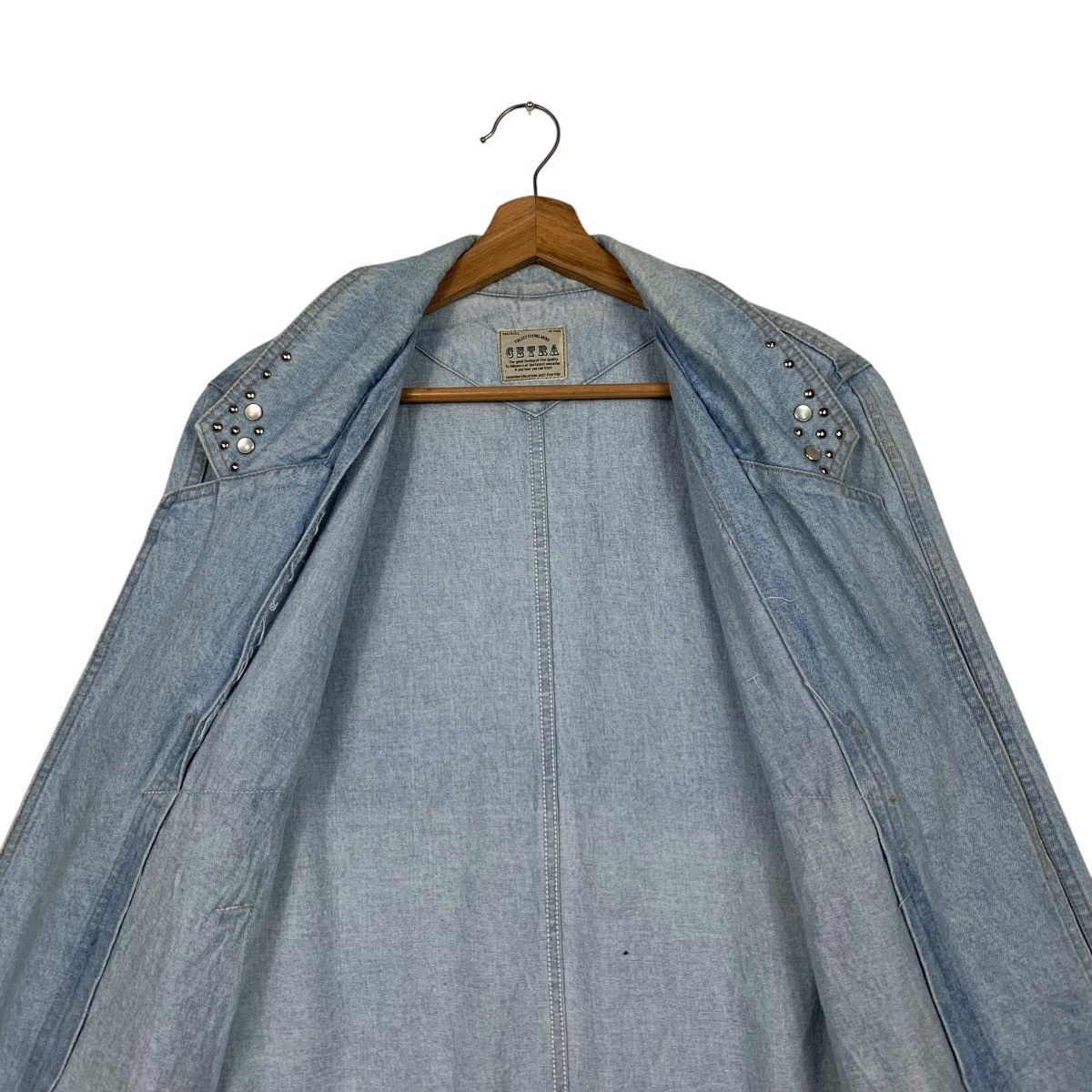 Vintage Vintage 90’s CETRA Blue Wash Jeans Jacket #2647-C118 Size L / US 10 / IT 46 - 12 Thumbnail