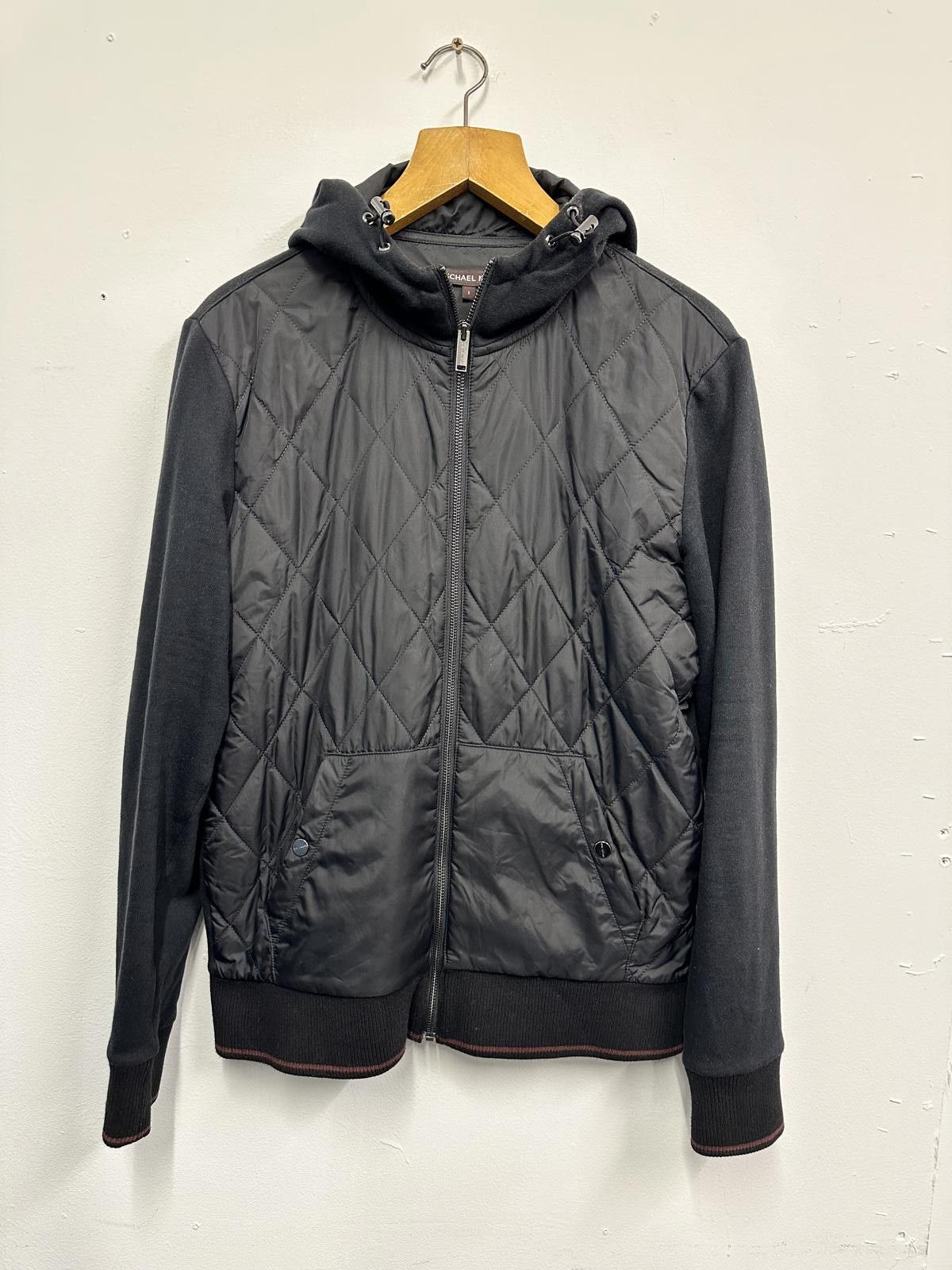 Michael Kors Michael Kors Black Quilted Hooded Jacket Size S Size S / US 4 / IT 40 - 1 Thumbnail