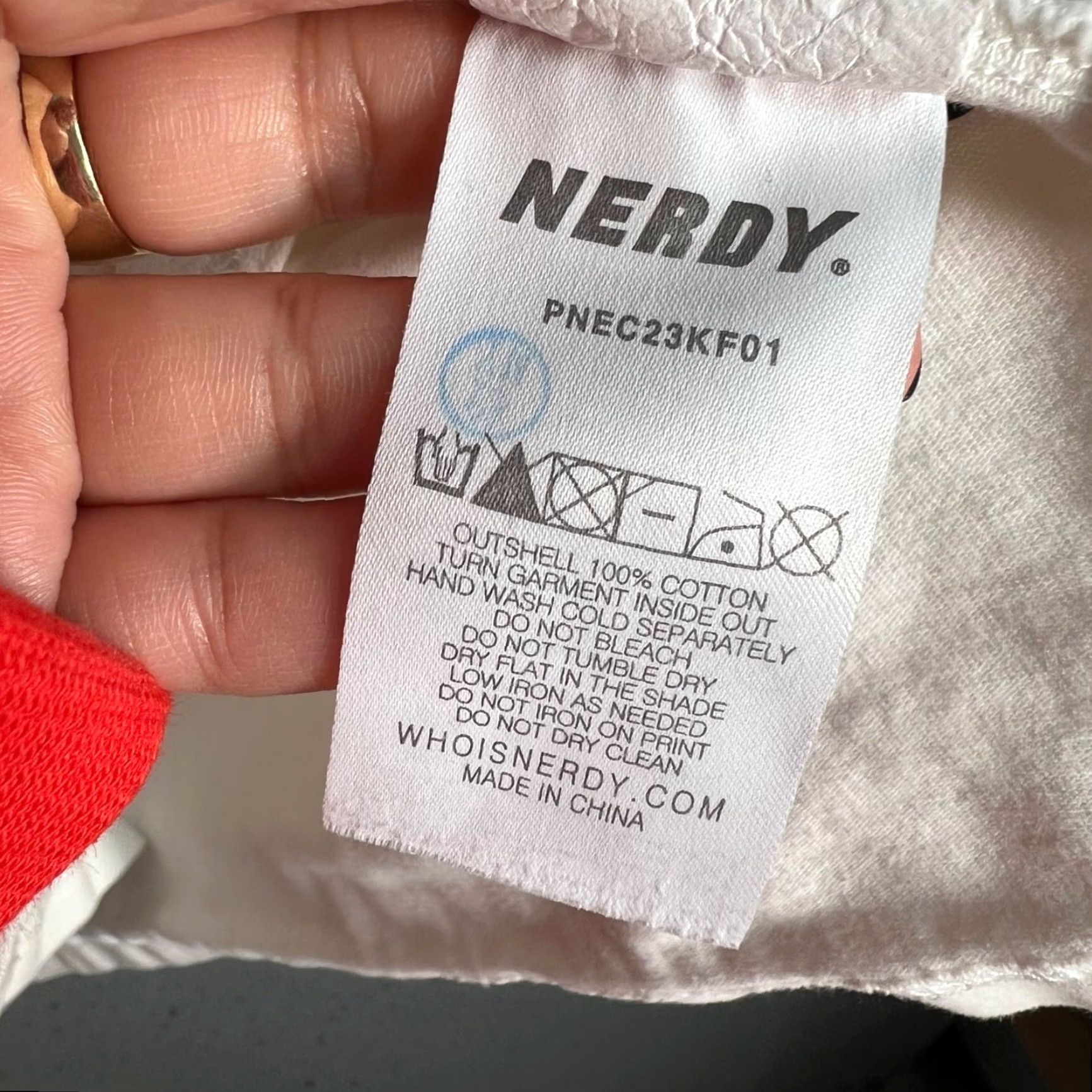 Vintage Nerdy Mens Small White Long Sleeve Crewneck T Shirt Size US S / EU 44-46 / 1 - 4 Thumbnail