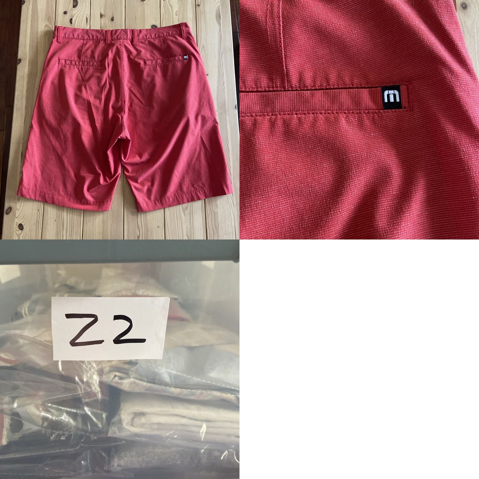 TravisMathew Travis Mathew Chino Short 34 Red Loud Golf Performance Proceed With Caution Size US 34 / EU 50 - 8 Thumbnail