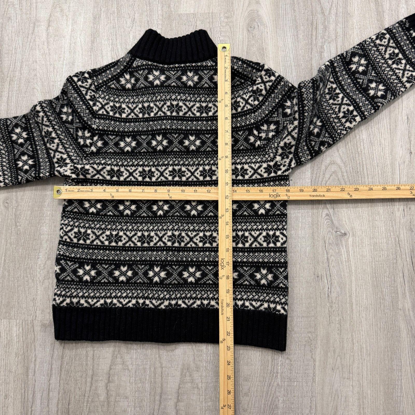 Brooks Brothers Brooks Brothers Merino Wool Fair Isle Mockneck Sweater XS Size US XS / EU 42 / 0 - 8 Thumbnail