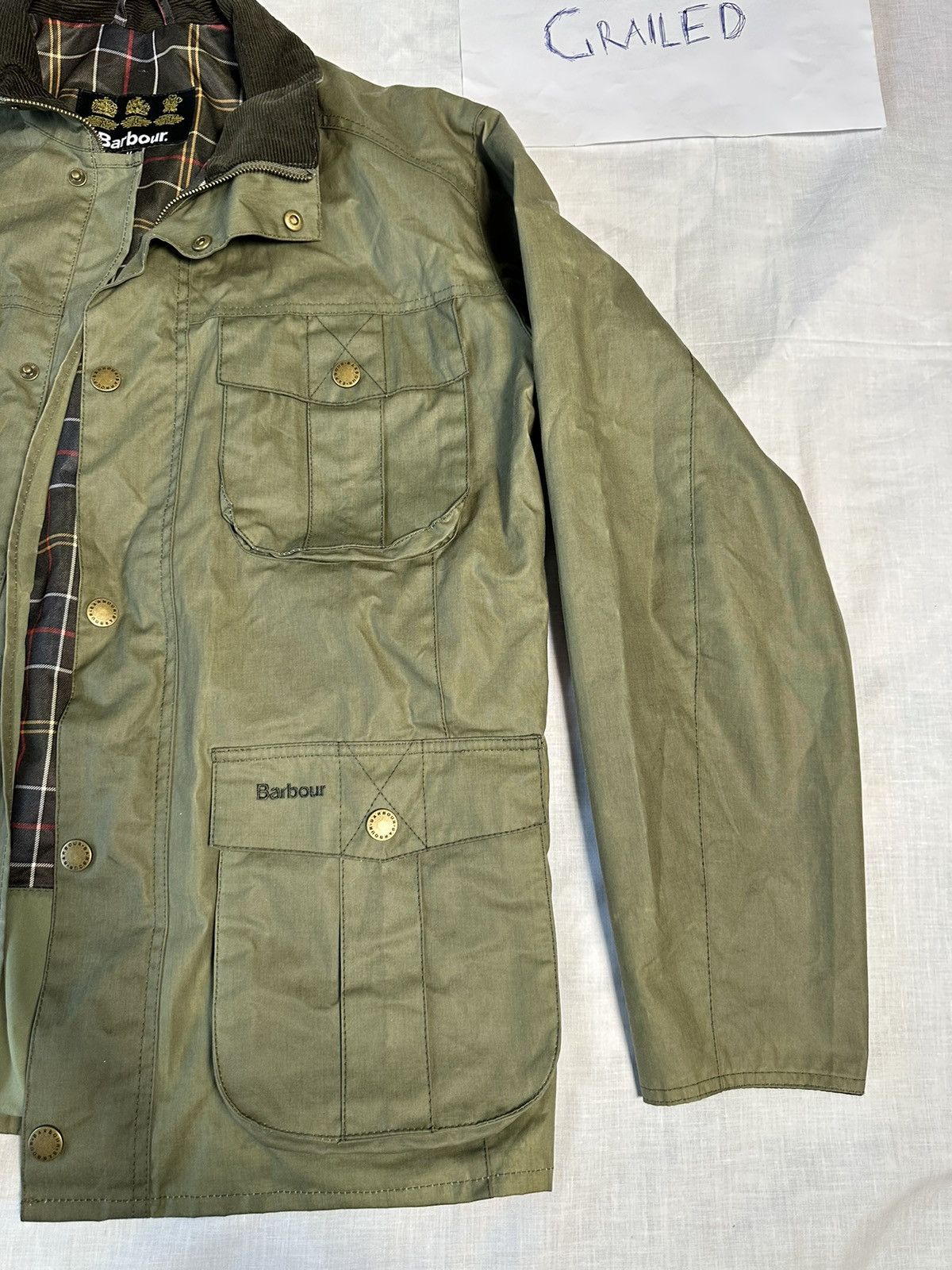 Barbour × Vintage Vintage Barbour Waxed Jacket Coat Made In London Size US M / EU 48-50 / 2 - 3 Thumbnail