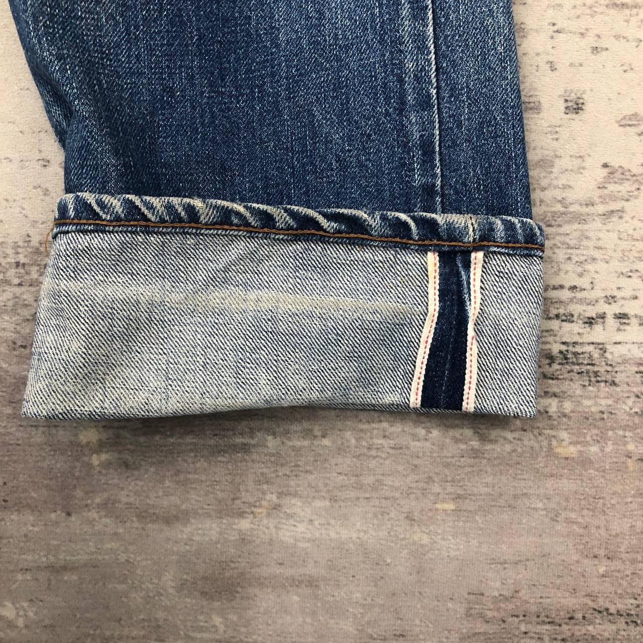 Levi's × Levi's Vintage Clothing P763 VTG BIG E 502xx LEVI'S SELVEDGE DISTRESSED JEANS Size US 31 - 9 Thumbnail